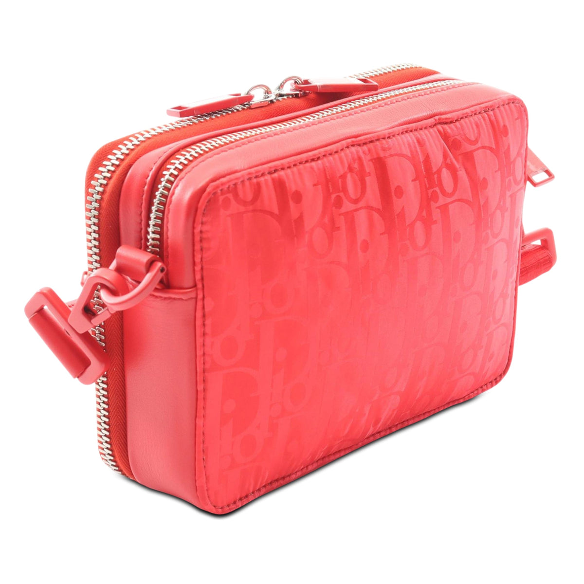 Dior ERL Oblique Mirage Technical Fabric Double Zip Crossbody
