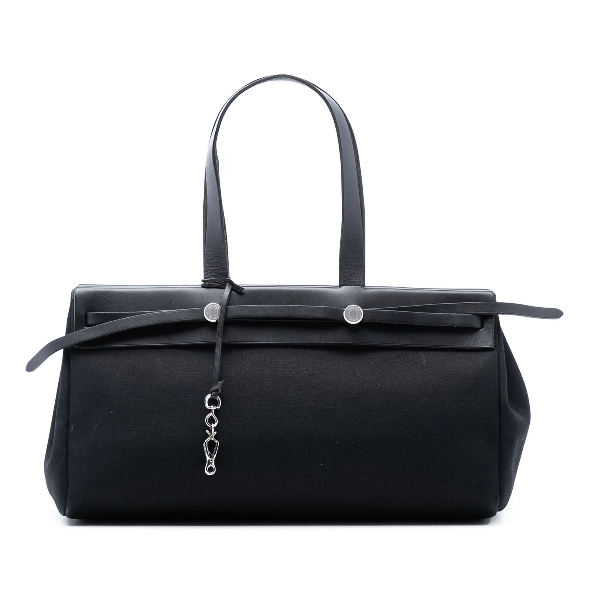 HermÃ¨s Toile and Vache Hunter Leather Herbag Cabas MM