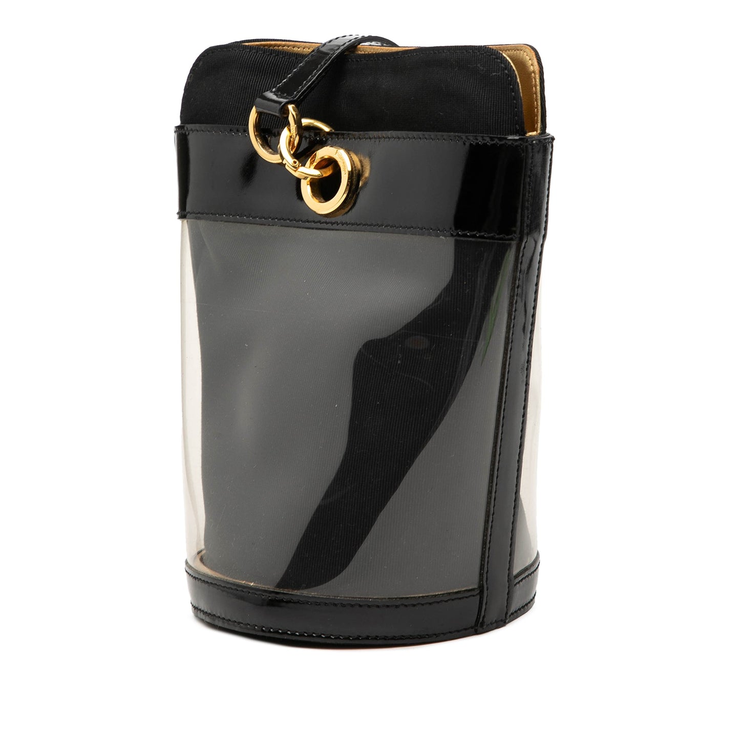 Ferragamo Vinyl Gancini Bucket Bag