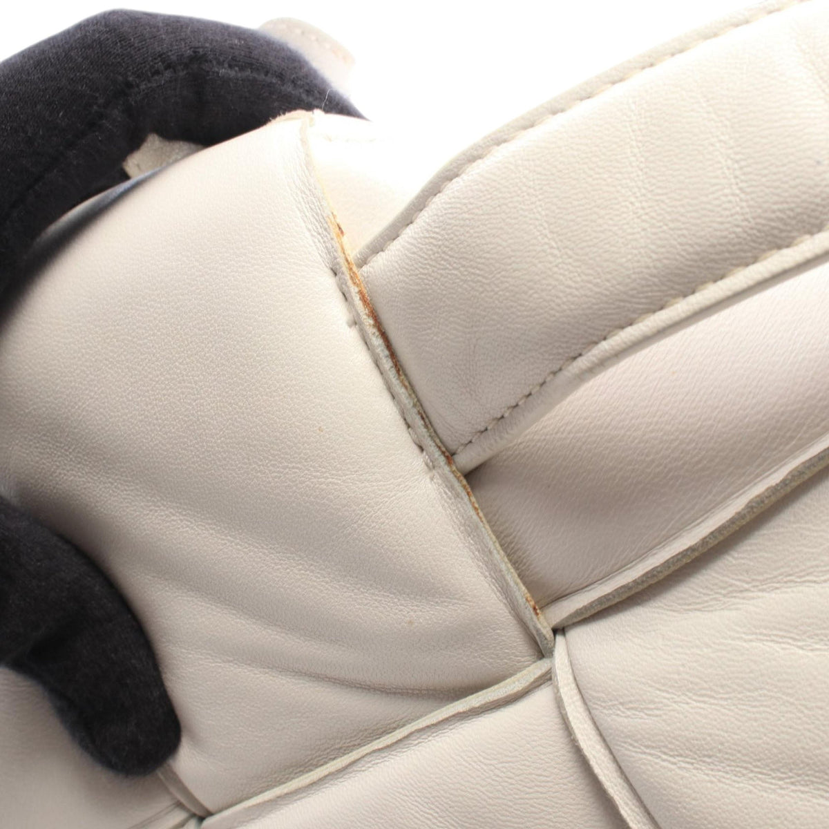 Bottega Veneta Nappa Maxi Intrecciato Padded Top Handle Bag — White