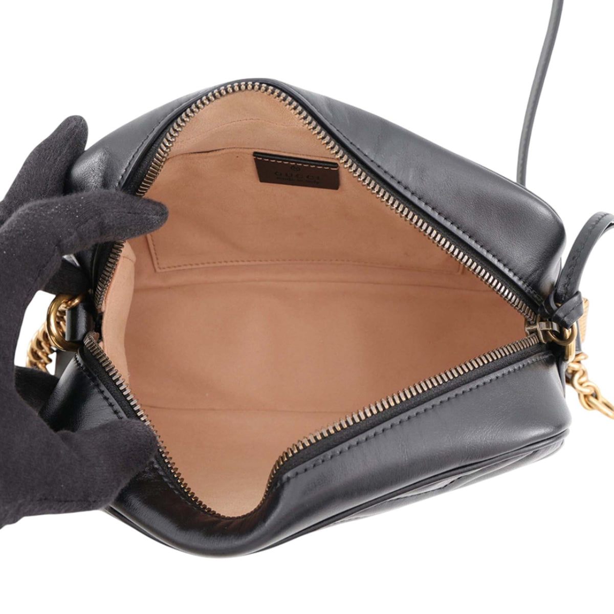 Gucci Small GG Marmont Matelasse Calfskin Crossbody