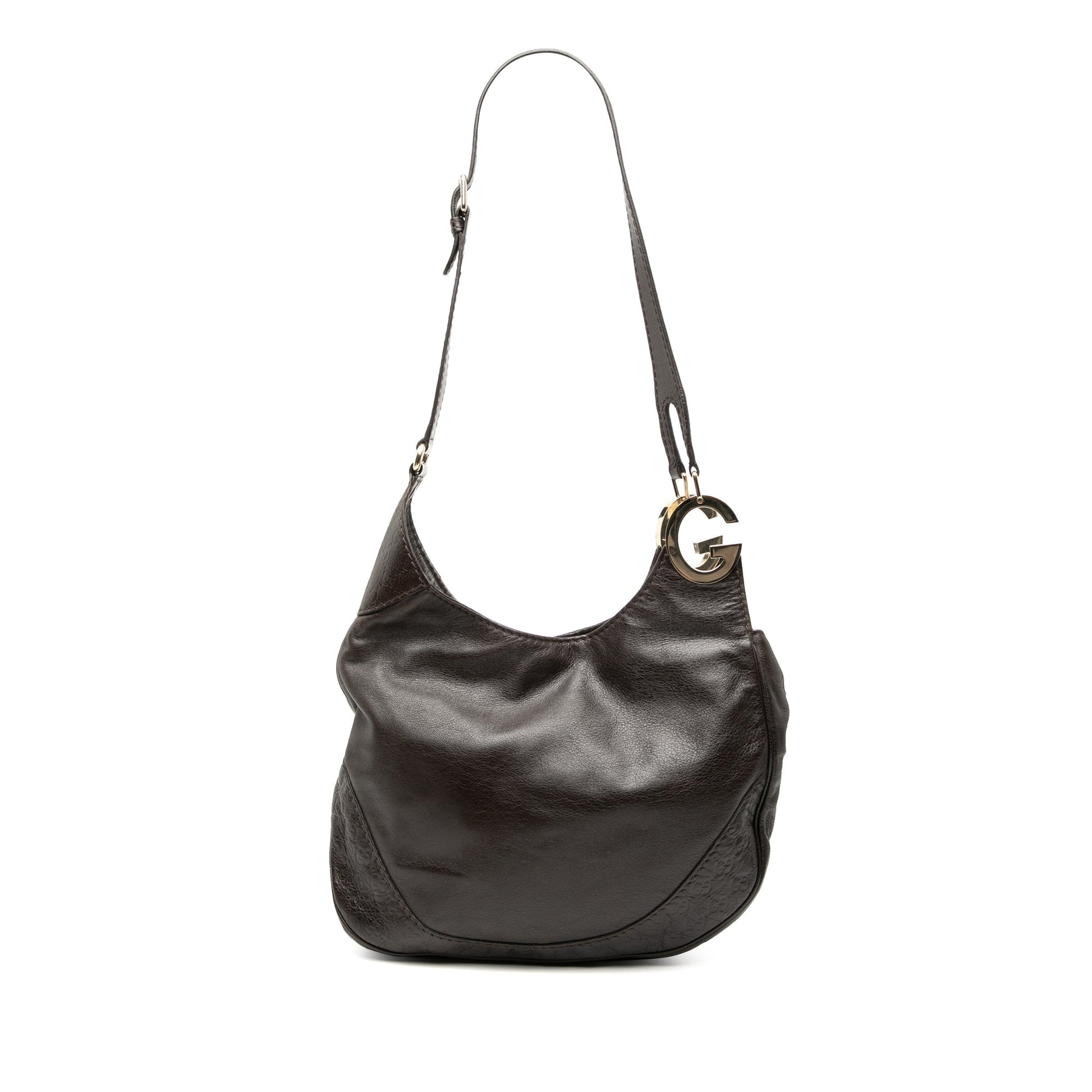 Gucci Guccissima Trimmed Leather Charlotte Crossbody