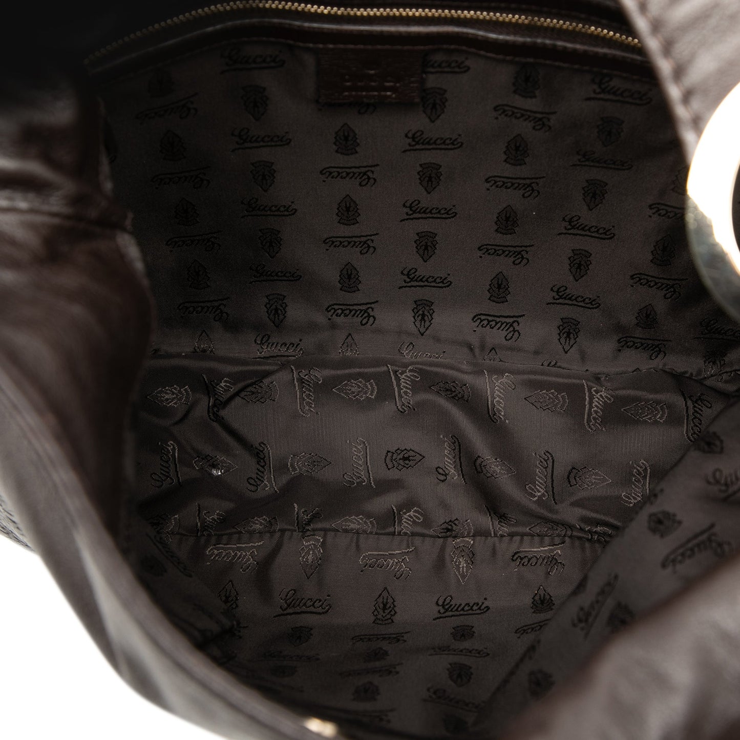 Gucci Guccissima Trimmed Leather Charlotte Crossbody