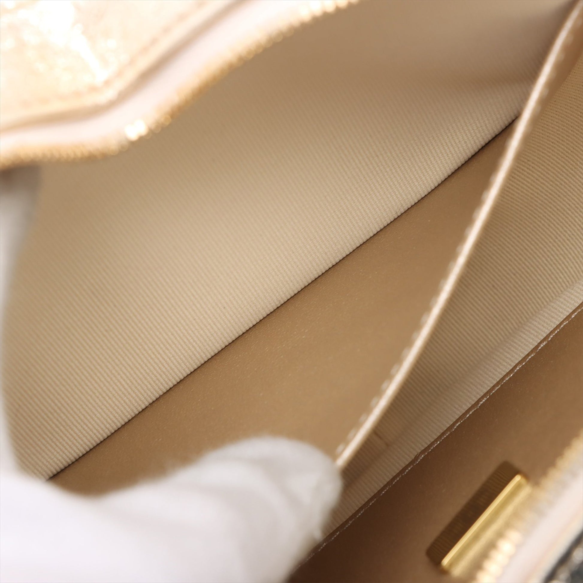 Chanel Metallic Quilted Lambskin CC in Love Heart Crossbody