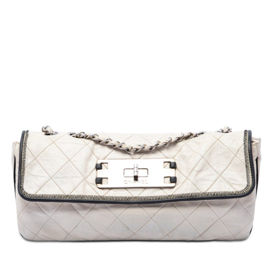 Chanel Quilted Lambskin East West Mademoiselle Flap