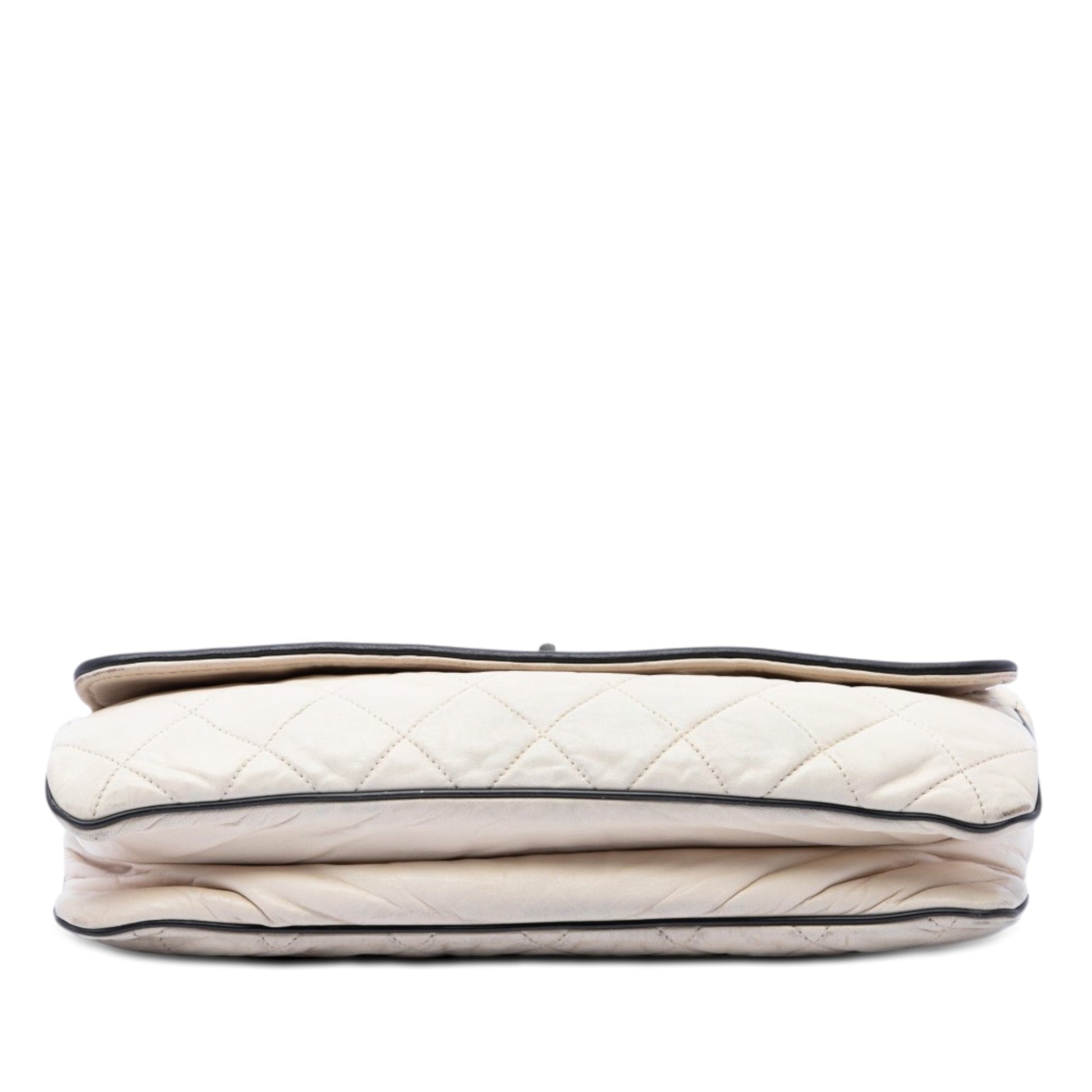 Chanel Quilted Lambskin East West Mademoiselle Flap