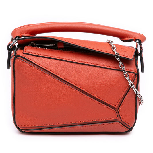 LOEWE Nano Calfskin Puzzle Satchel