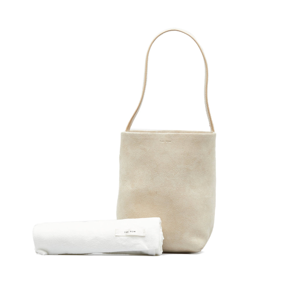 The Row Small N/S Park Suede Tote