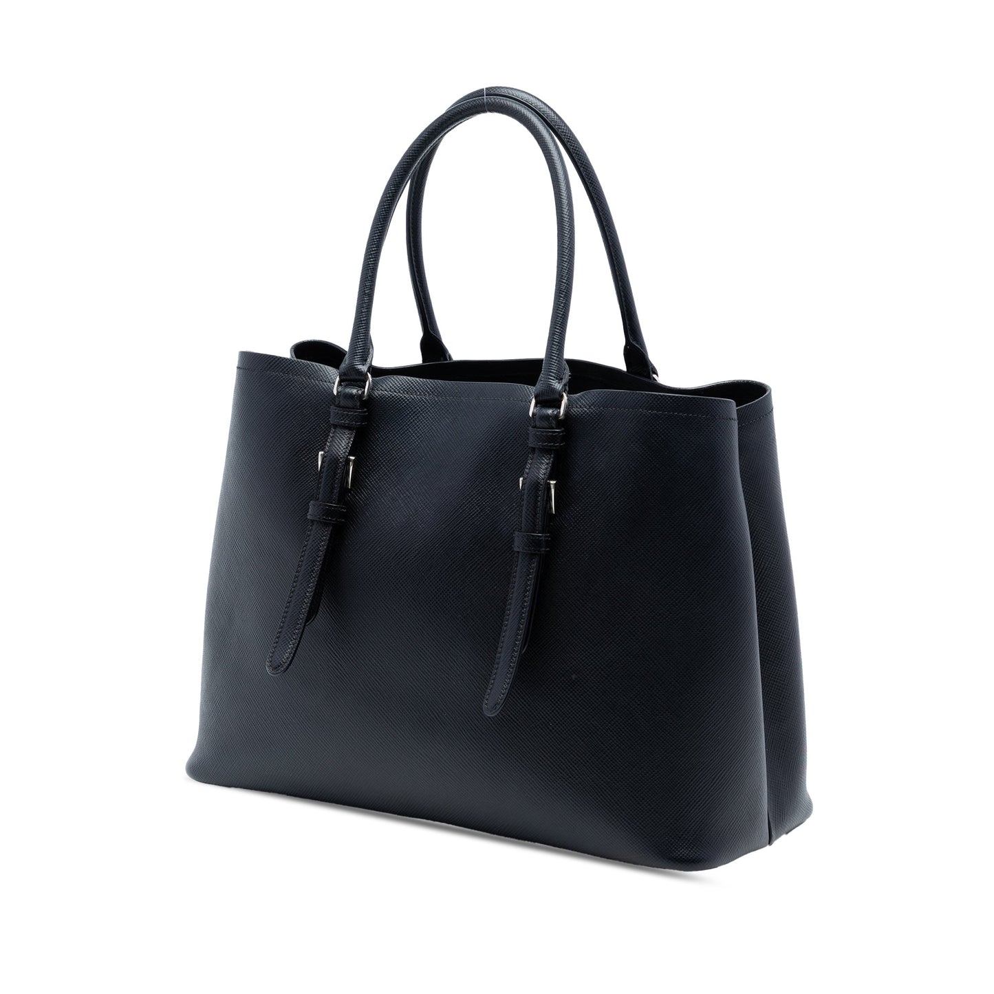 Prada Medium Saffiano Cuir Double Handle Satchel