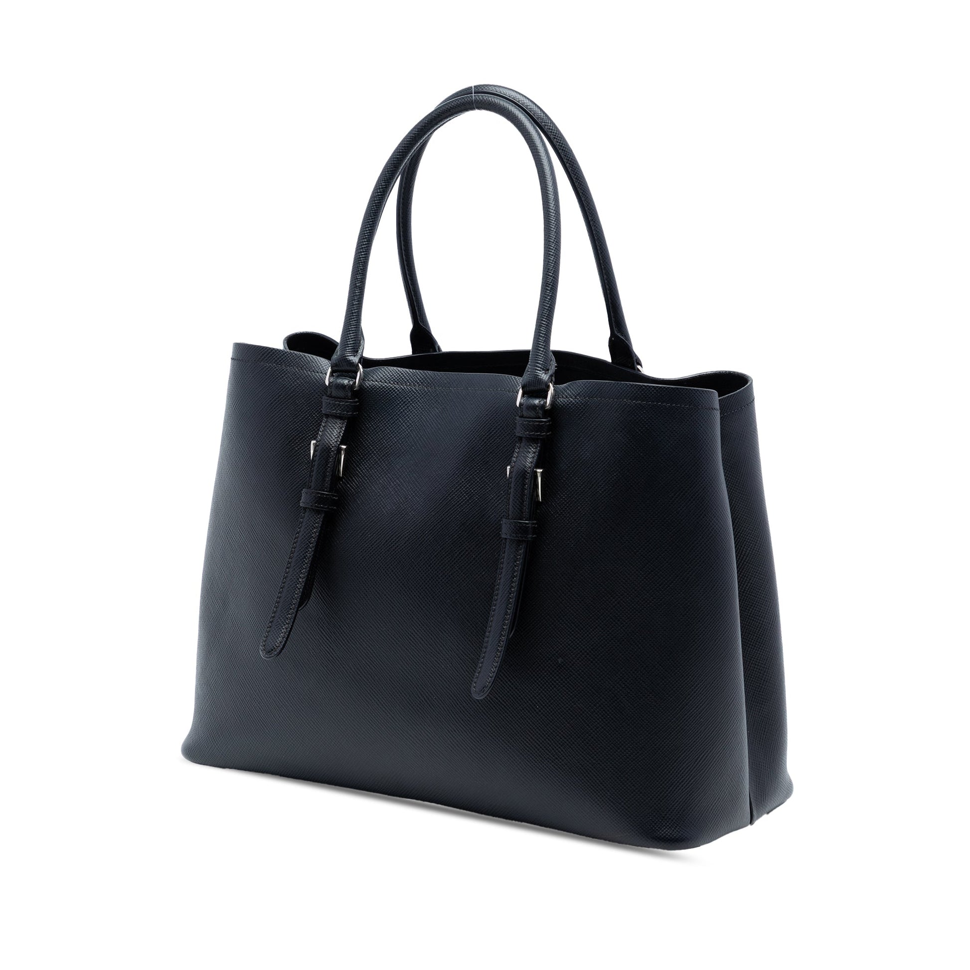 Prada Medium Saffiano Cuir Double Handle Satchel