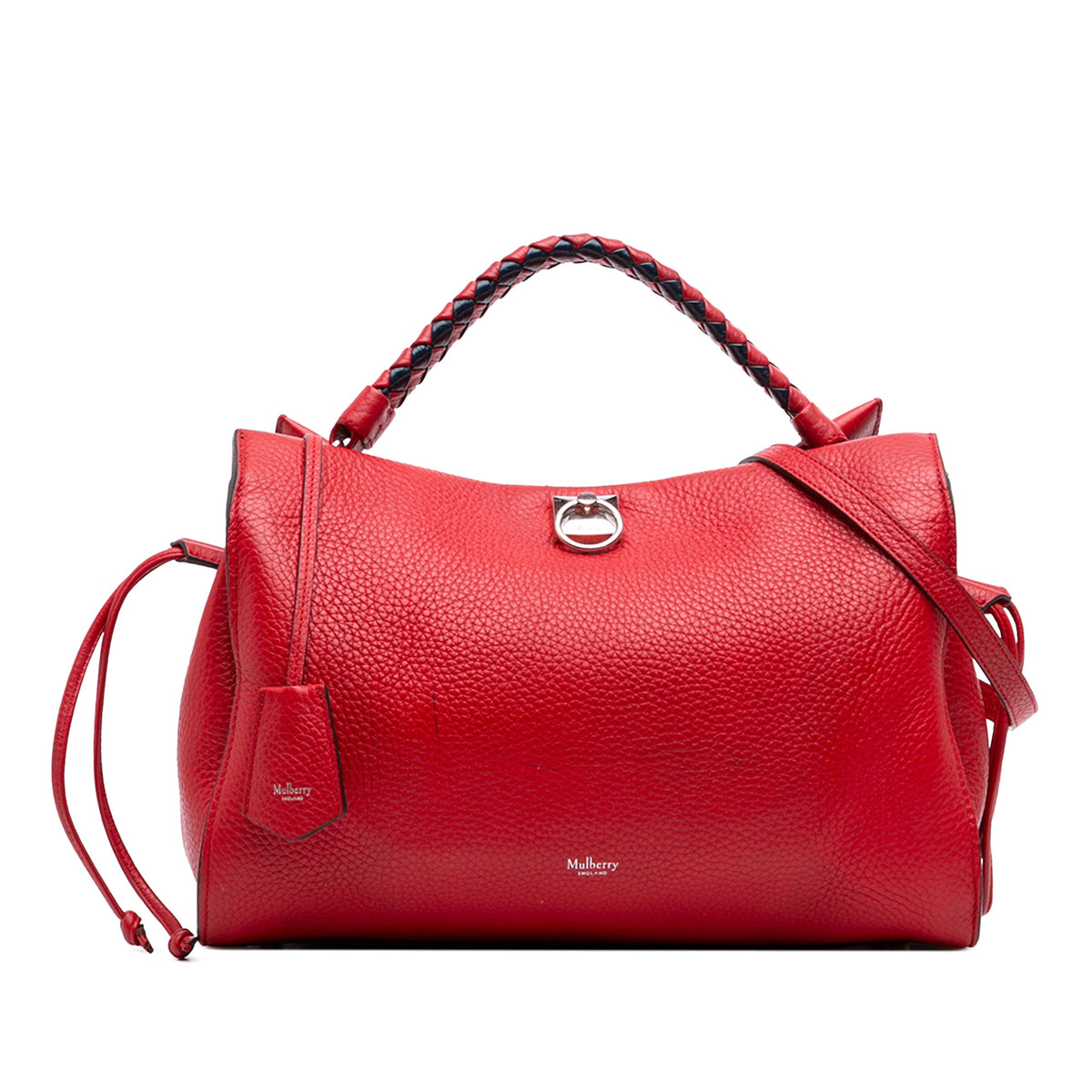 Mulberry Medium Grained Calfskin Iris Satchel