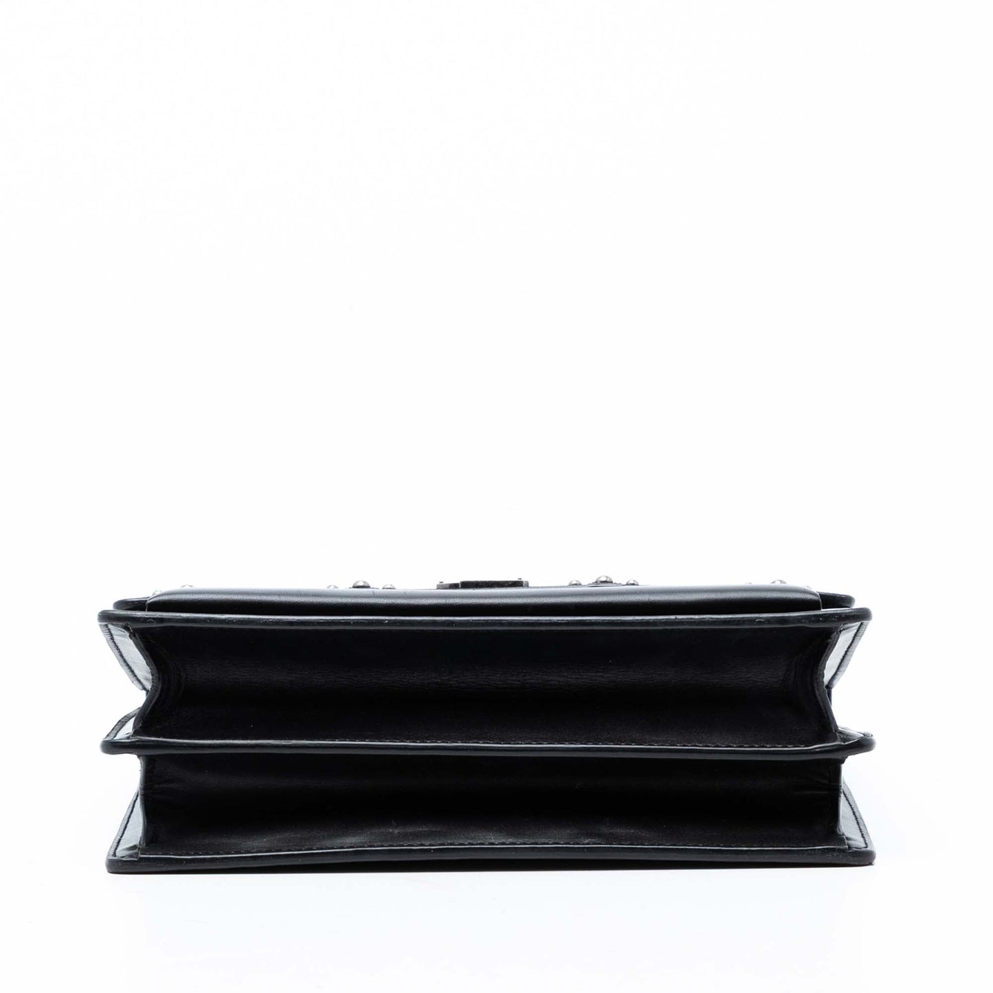 Saint Laurent Medium Studded Suede and Calfskin Monogram Sunset Crossbody