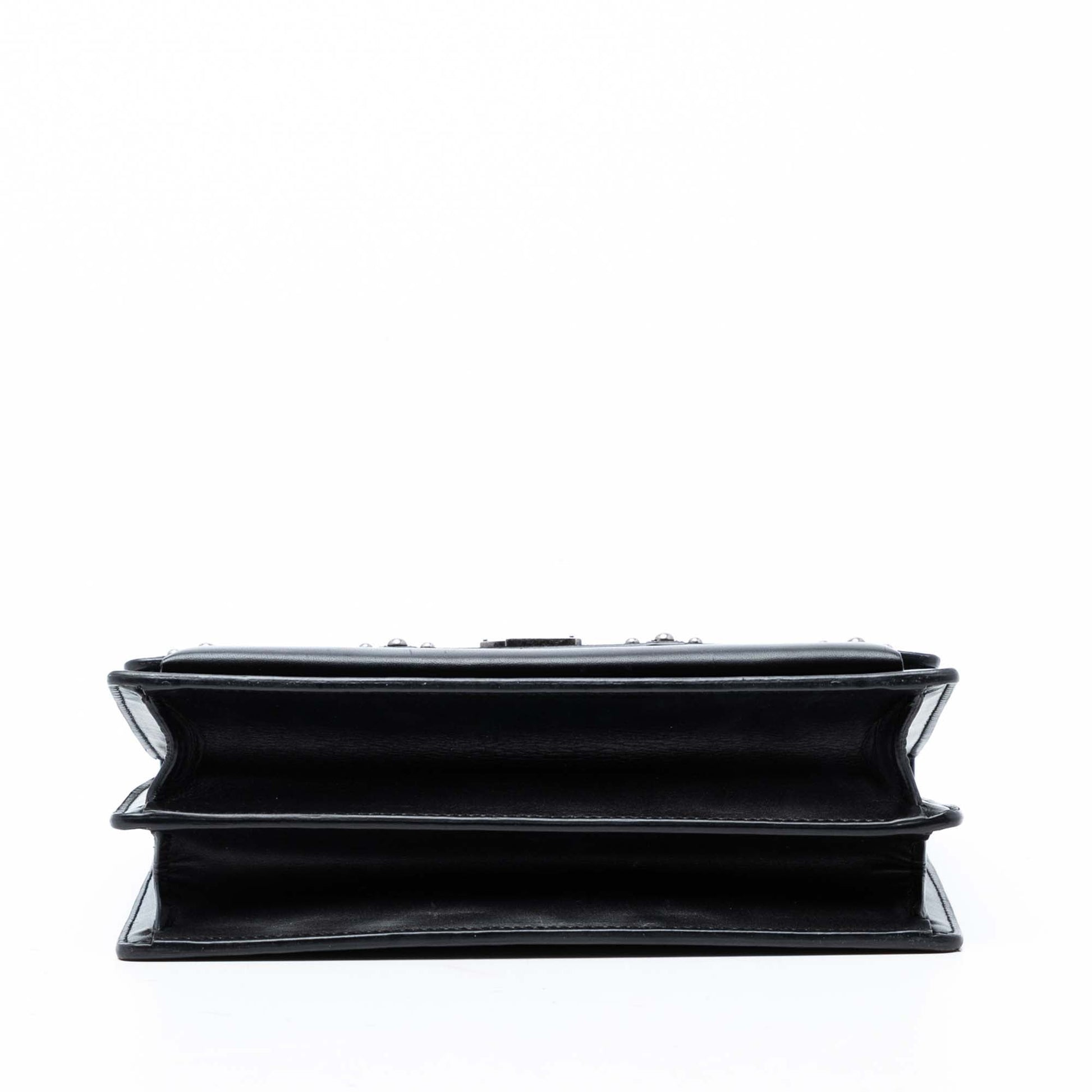 Saint Laurent Medium Studded Suede and Calfskin Monogram Sunset Crossbody