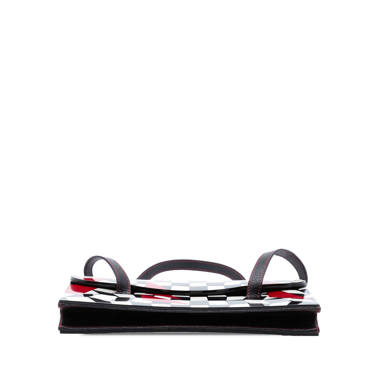 Fendi Pigskin Plexiglass Geometric Shoulder Bag