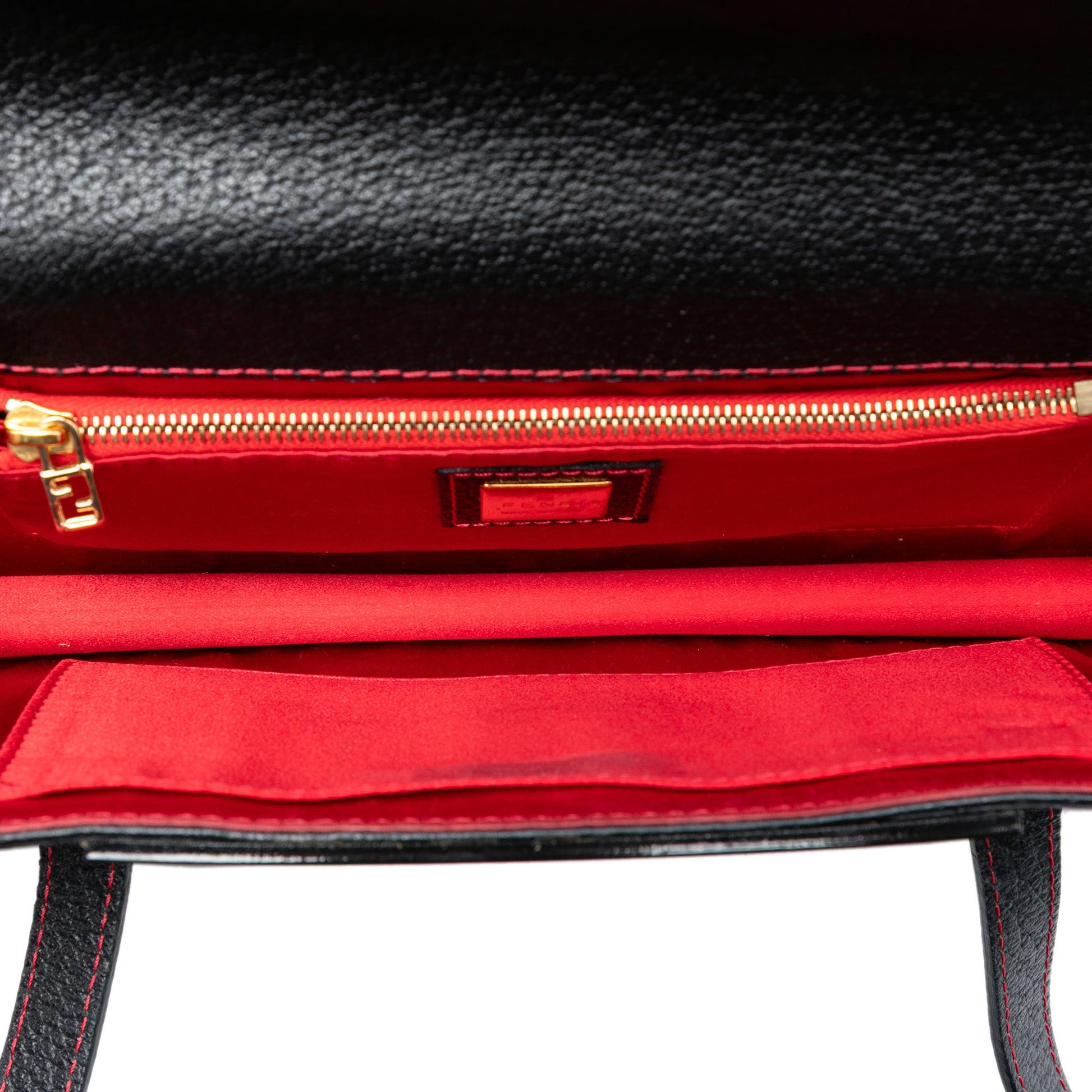 Fendi Pigskin Plexiglass Geometric Shoulder Bag