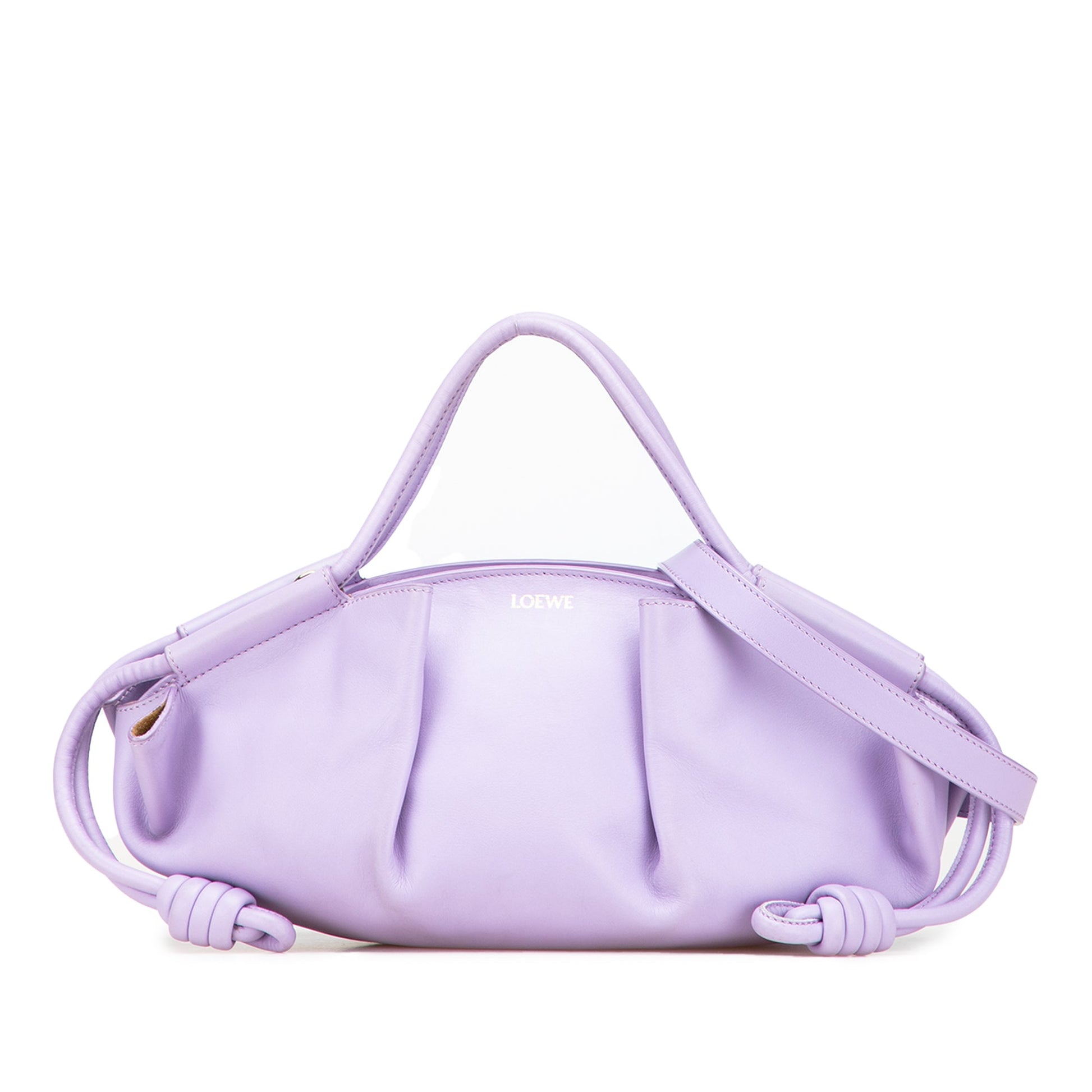 LOEWE Small Shiny Calfskin Paseo Satchel