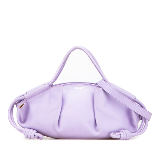 LOEWE Small Shiny Calfskin Paseo Satchel