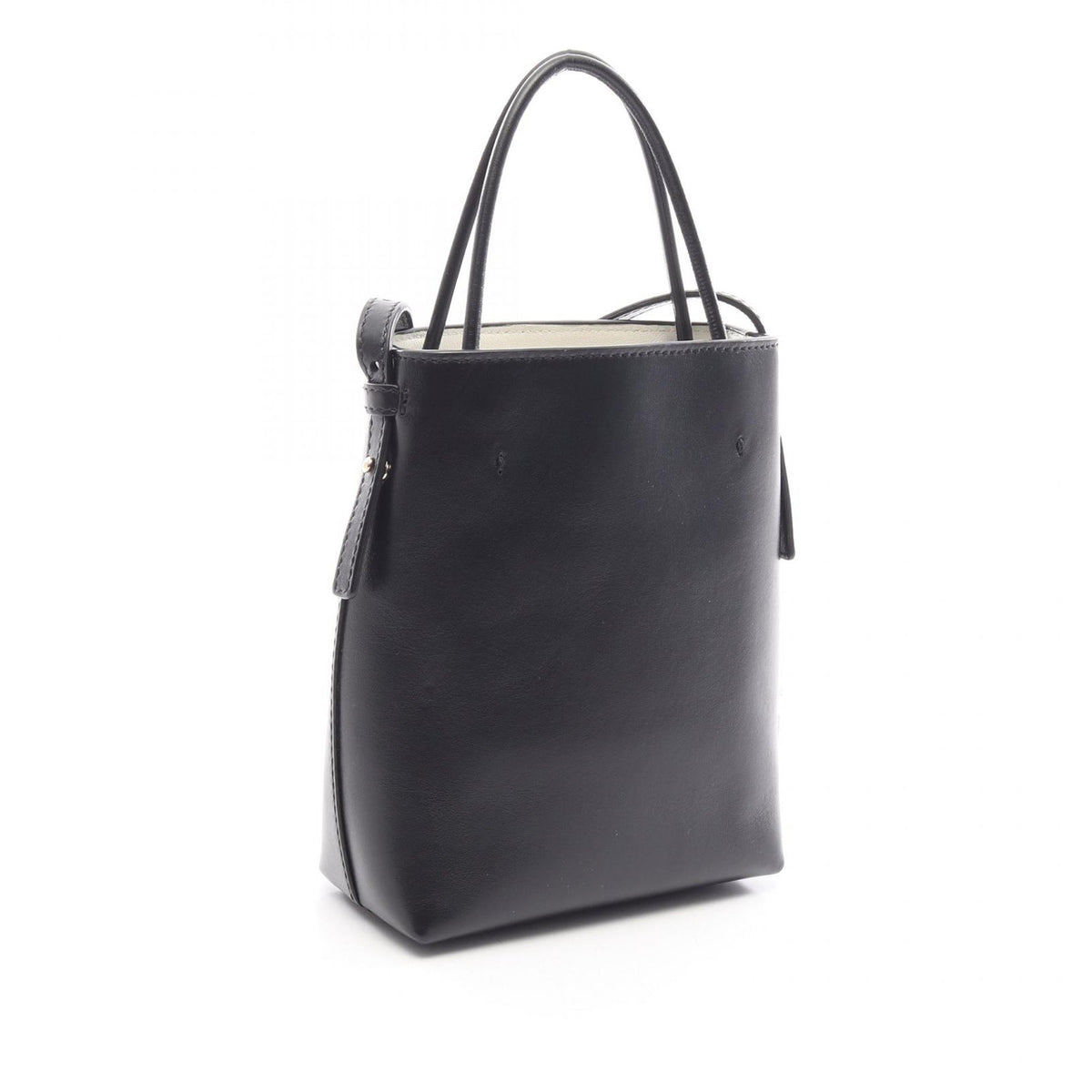 Chloé Leather Sense Micro Tote — Black