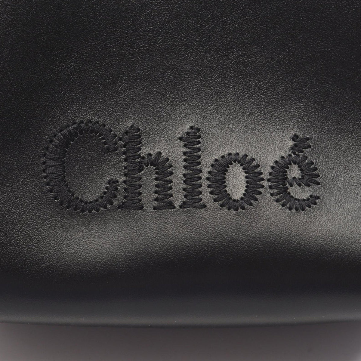 Chloé Leather Sense Micro Tote — Black