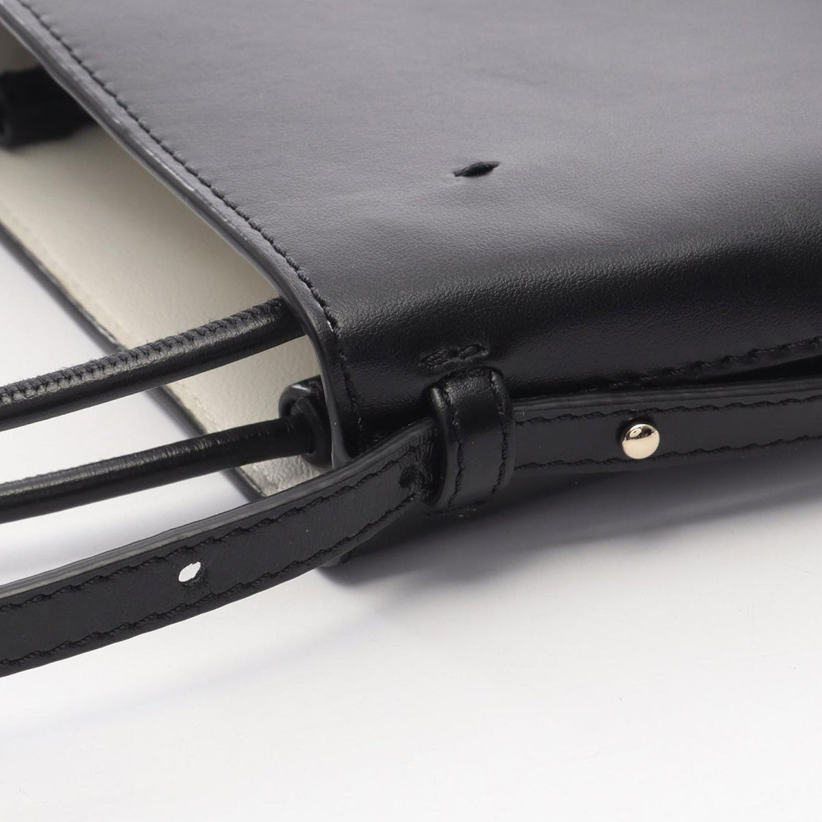 Chloé Leather Sense Micro Tote — Black