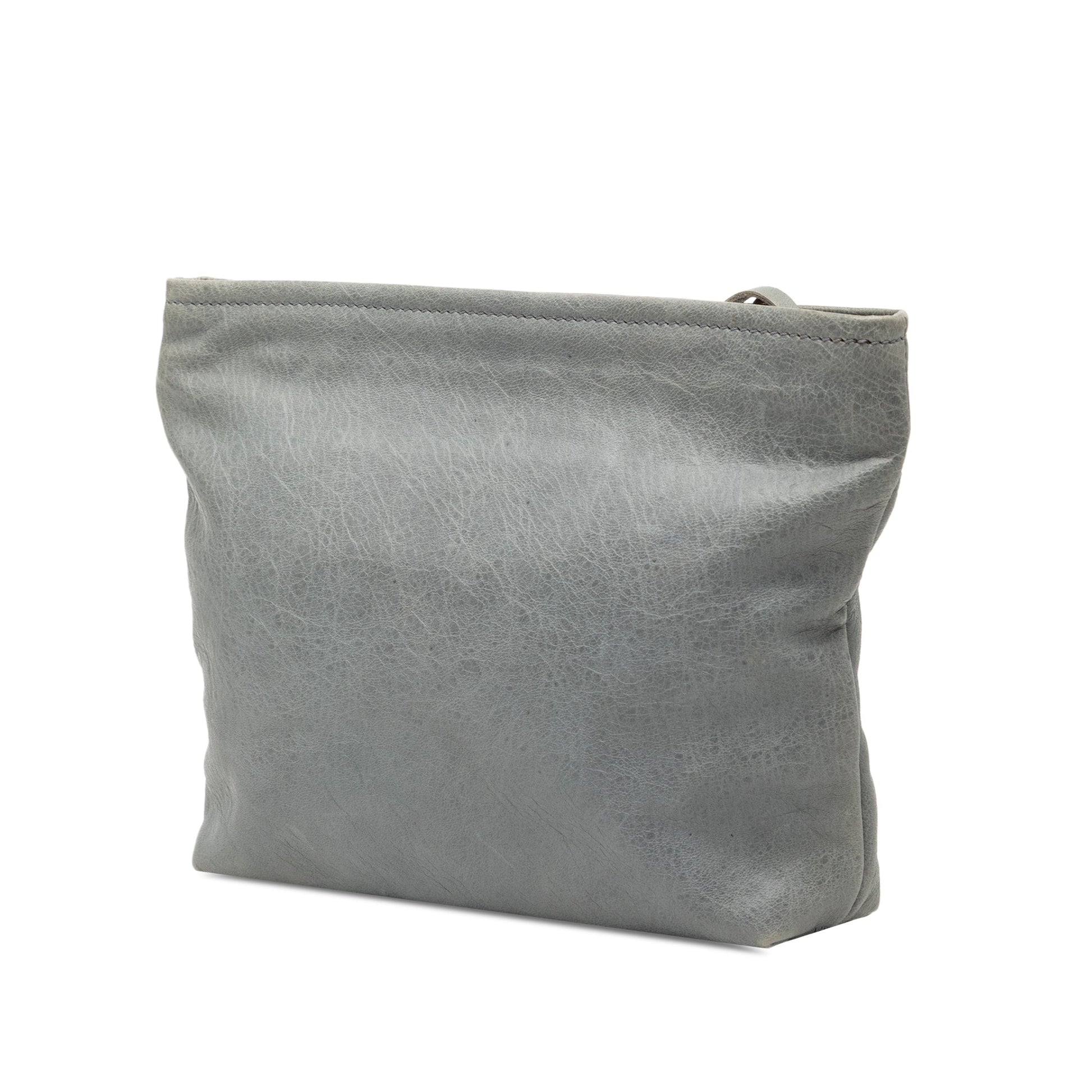 Balenciaga Lambskin Motocross Classic Clutch