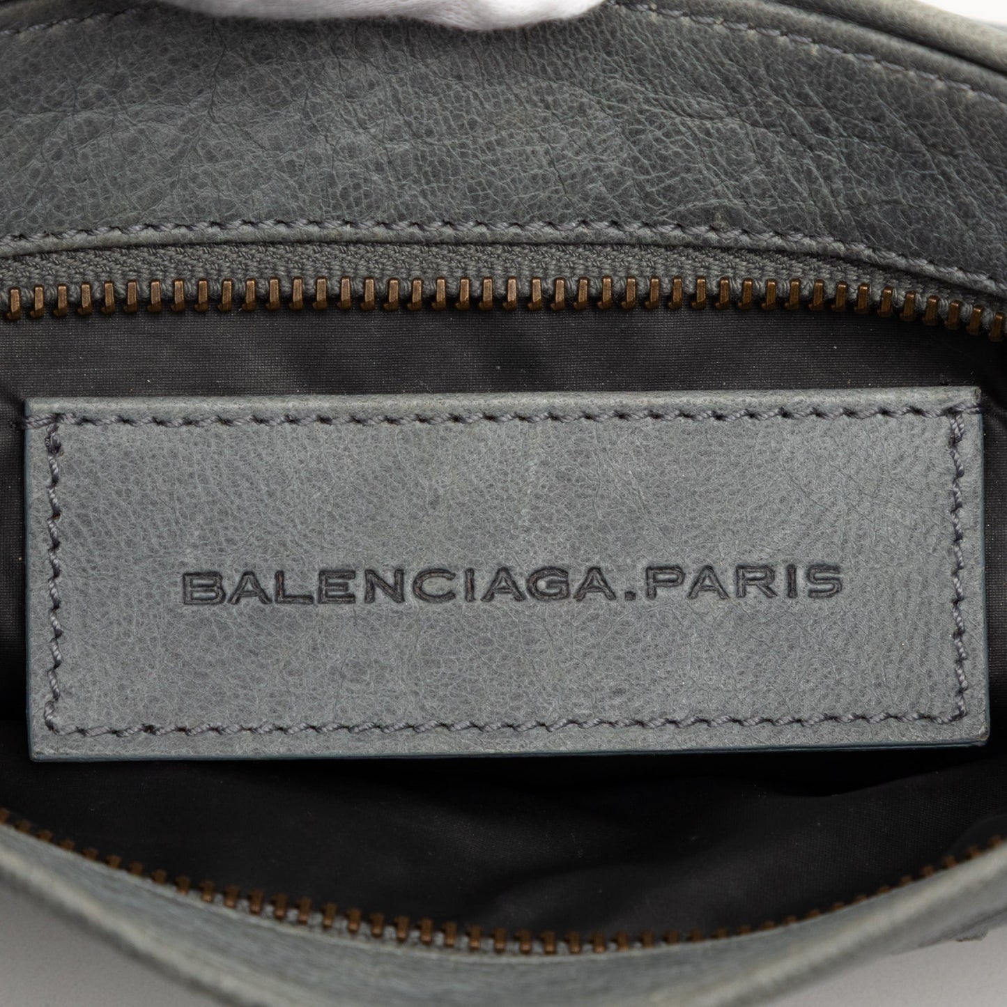 Balenciaga Lambskin Motocross Classic Clutch