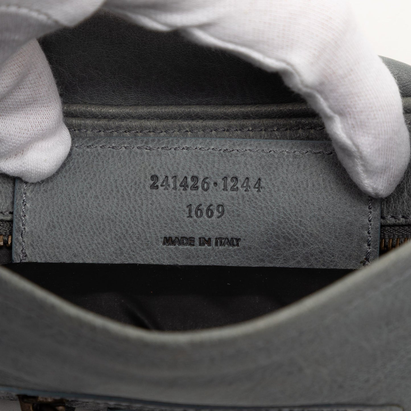 Balenciaga Lambskin Motocross Classic Clutch