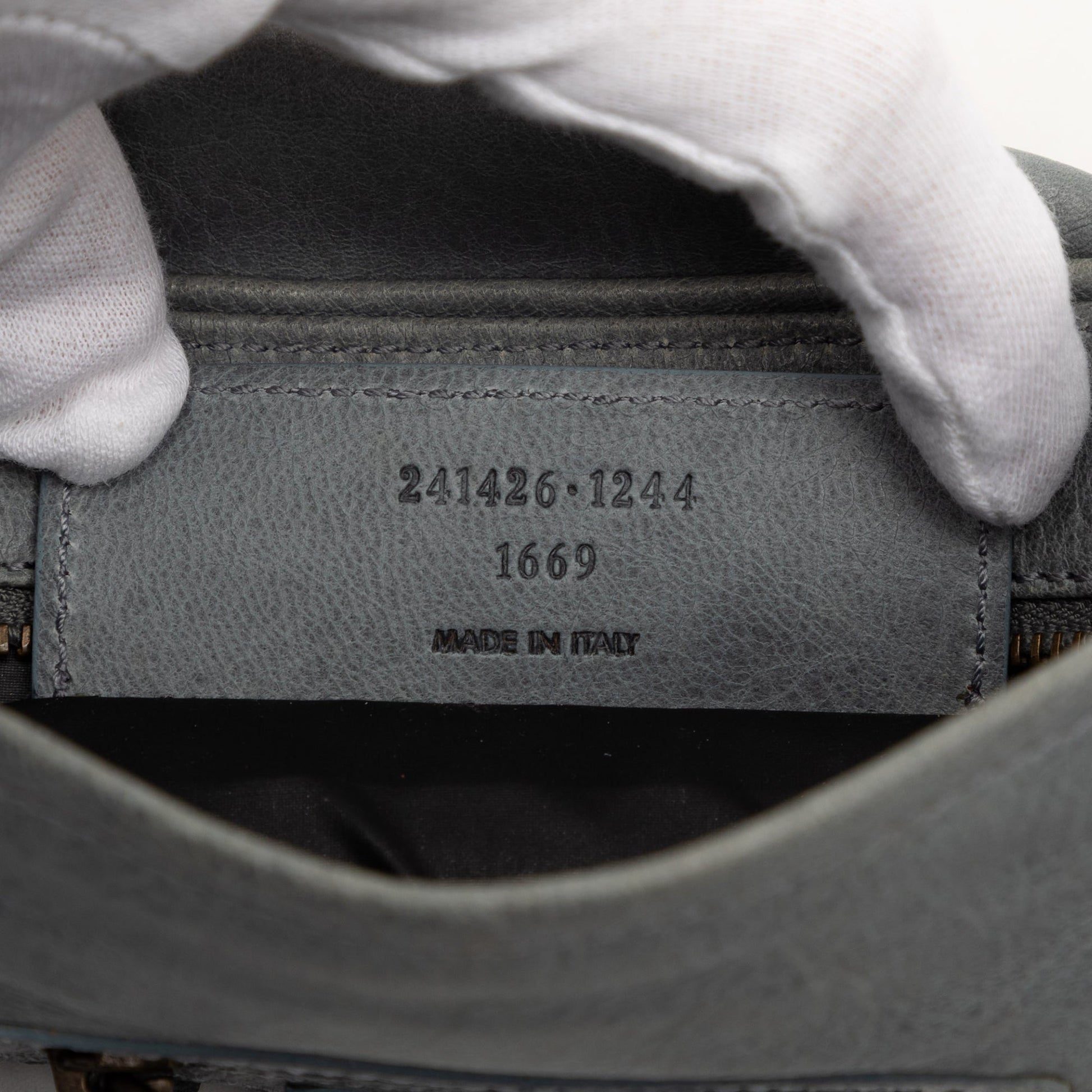 Balenciaga Lambskin Motocross Classic Clutch