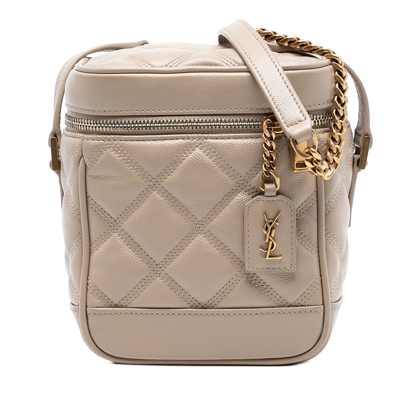 Saint Laurent Grain de Poudre Quilted 80s Vanity Bag
