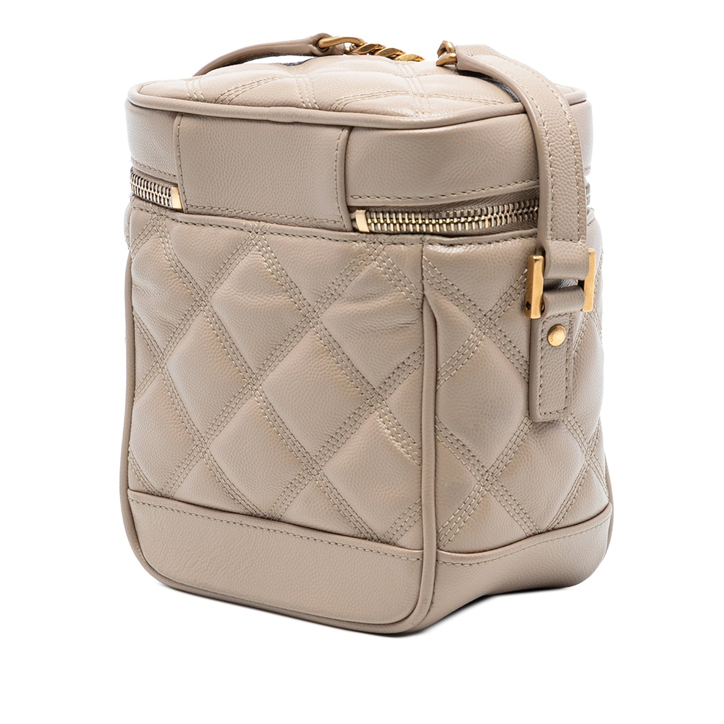 Saint Laurent Grain de Poudre Quilted 80s Vanity Bag