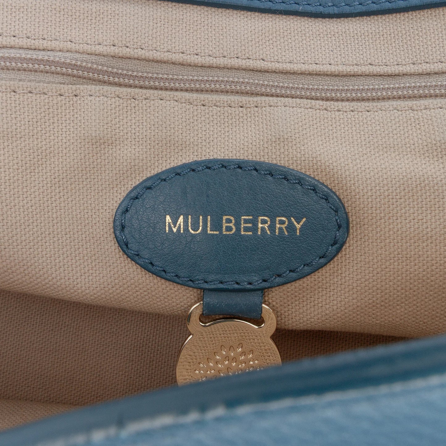 Grained Calfskin Studded Alexa Satchel