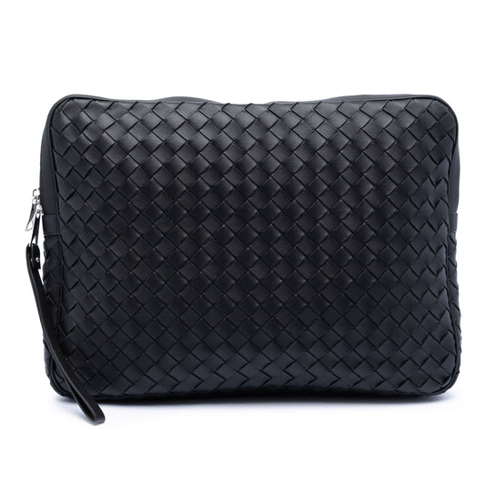 Nappa Intrecciato Wristlet Clutch