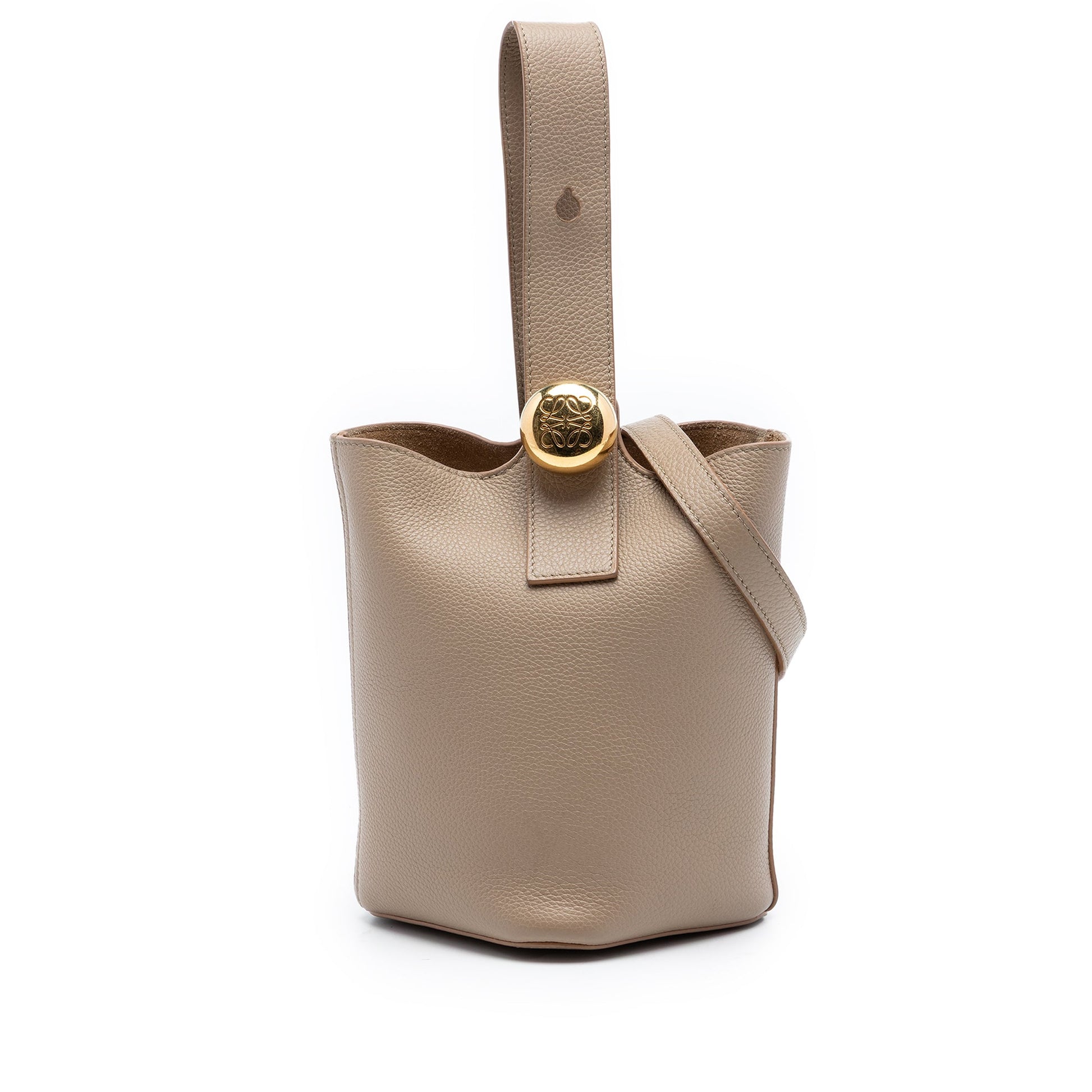 LOEWE Mini Soft Grained Calfskin Pebble Bucket Bag
