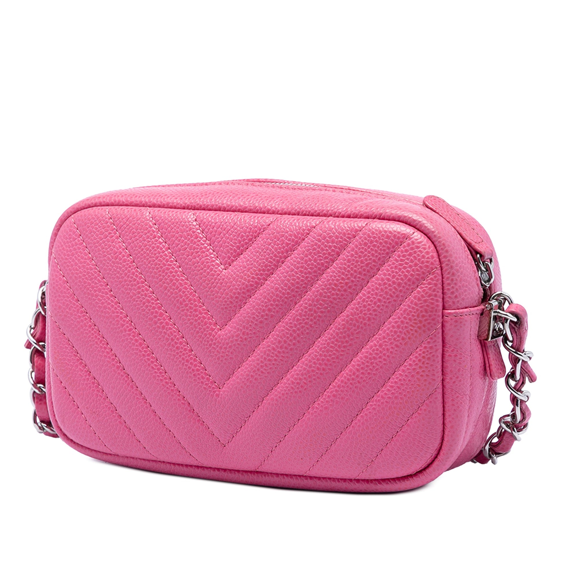 Chanel CC Chevron Caviar Camera Bag