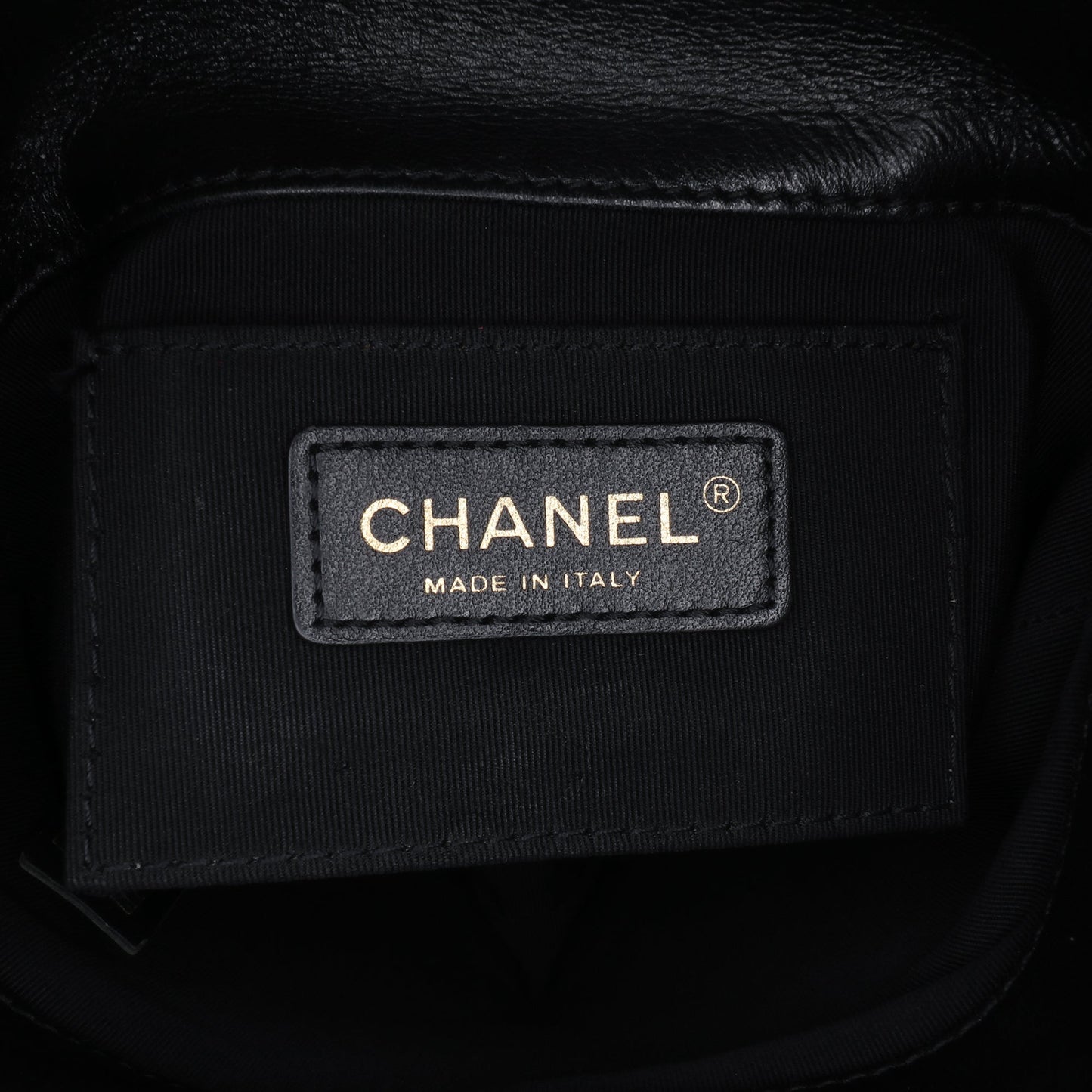Chanel Quilted Chevron Lambskin Handle with Chic Bucket Bag