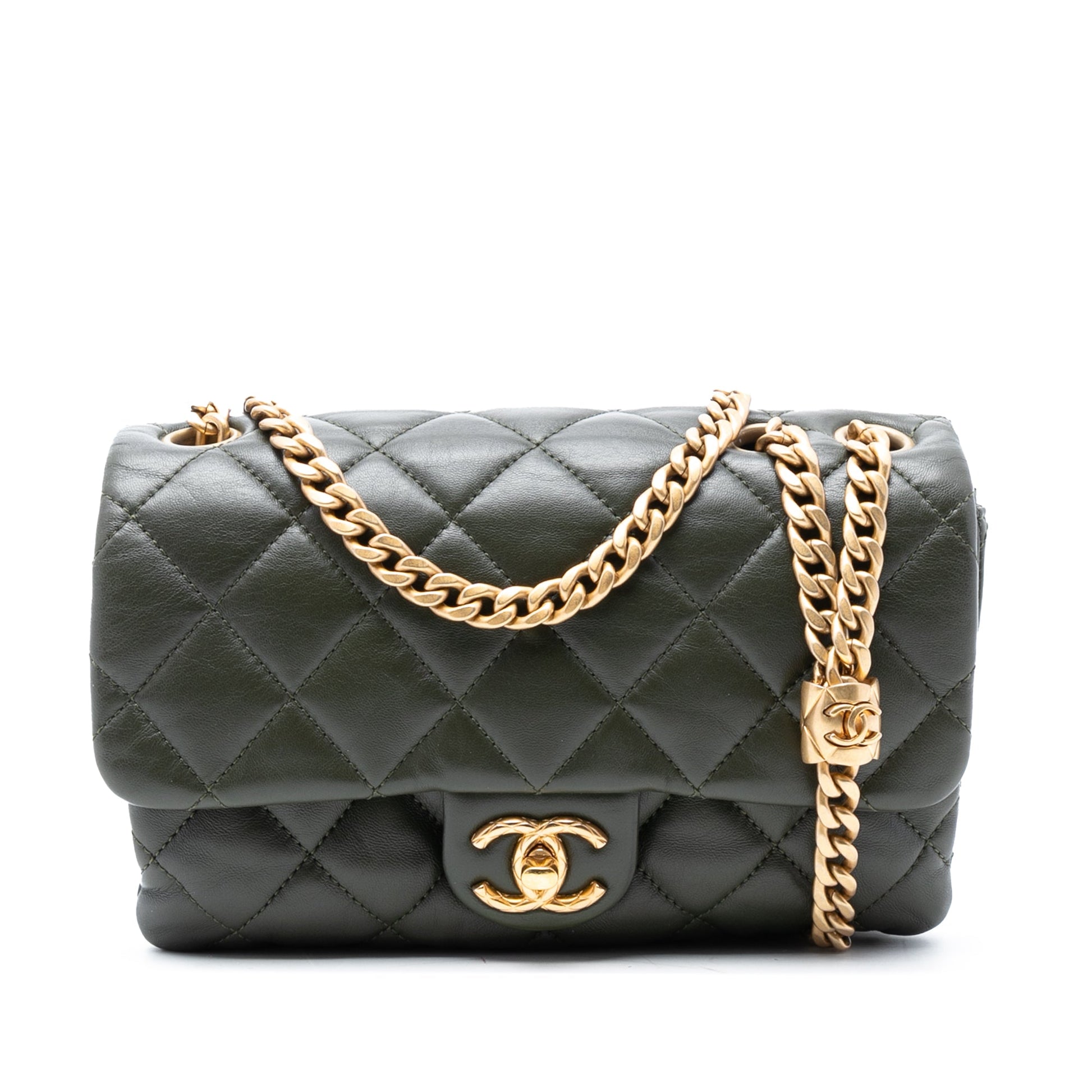 Chanel Small Quilted Lambskin Pillow Crush Flap