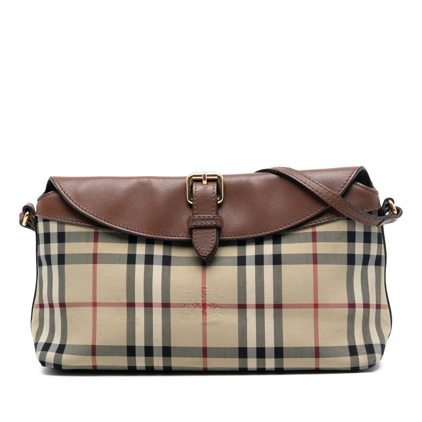Burberry Haymarket Check Coated Canvas Leah Crossbody
