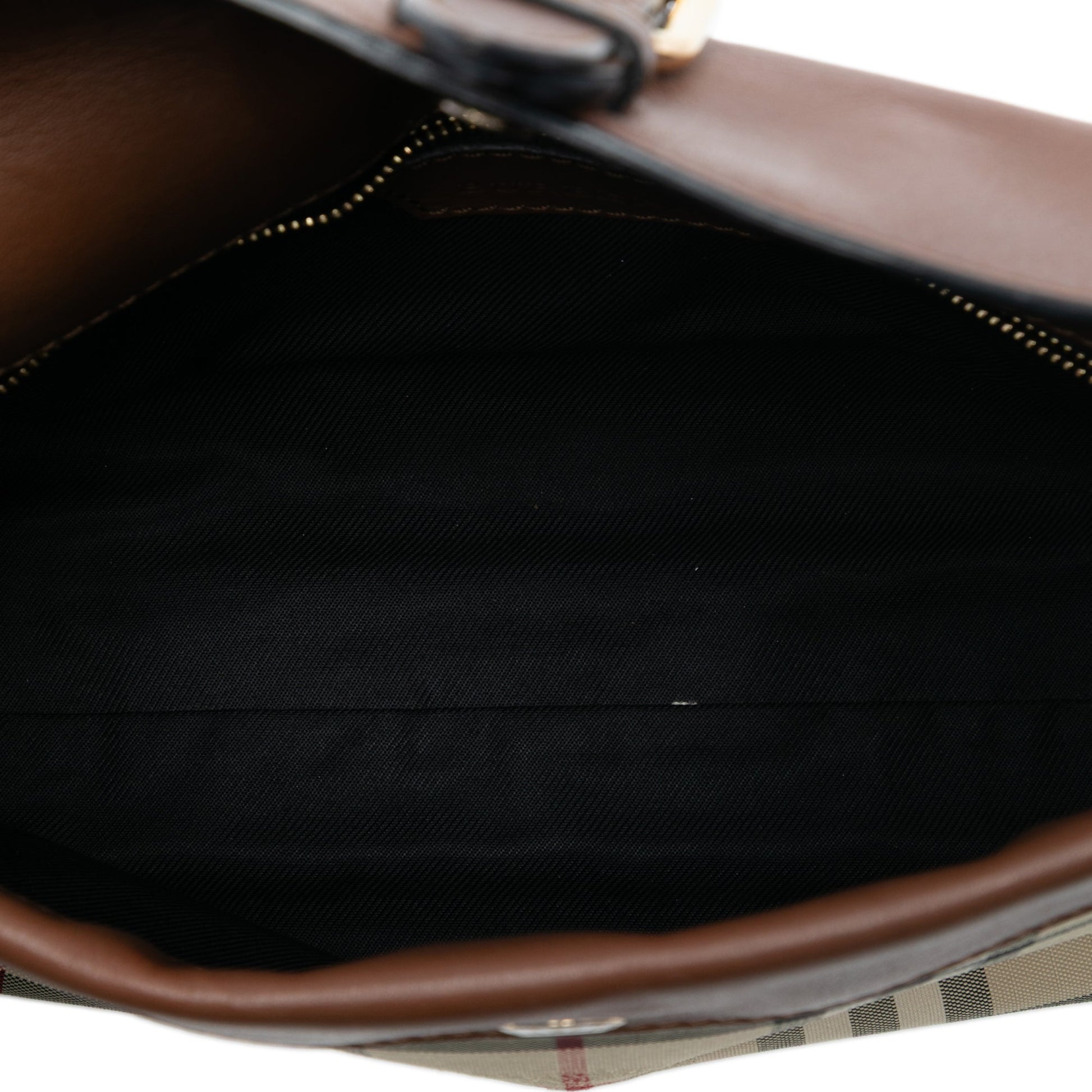 Burberry Haymarket Check Coated Canvas Leah Crossbody