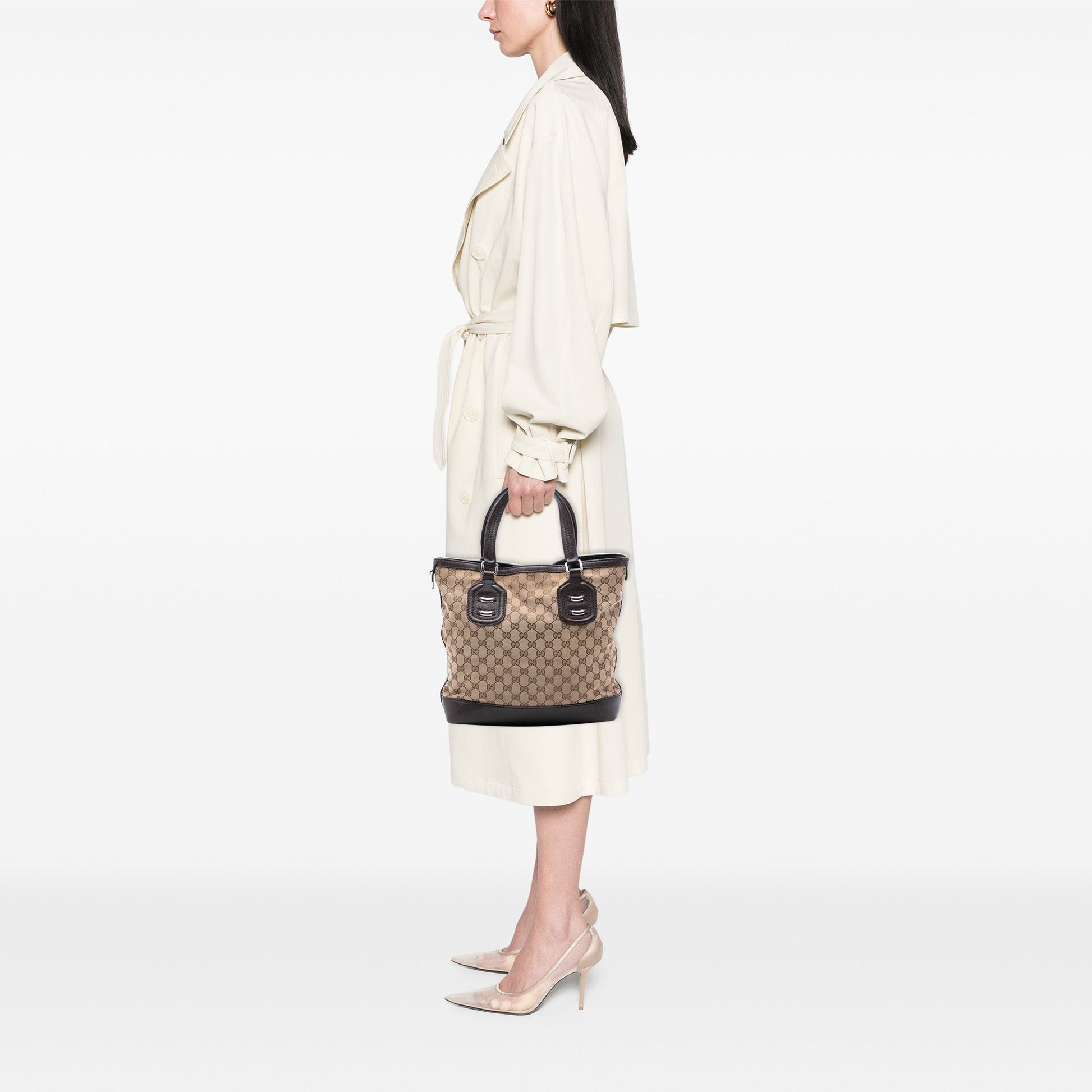 Gucci GG Canvas Techno Tag Tote