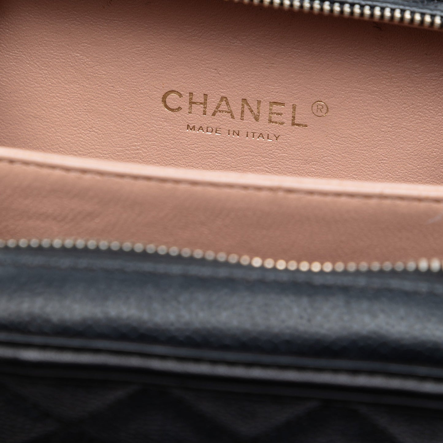 Chanel Small Caviar CC Filigree Vanity Case