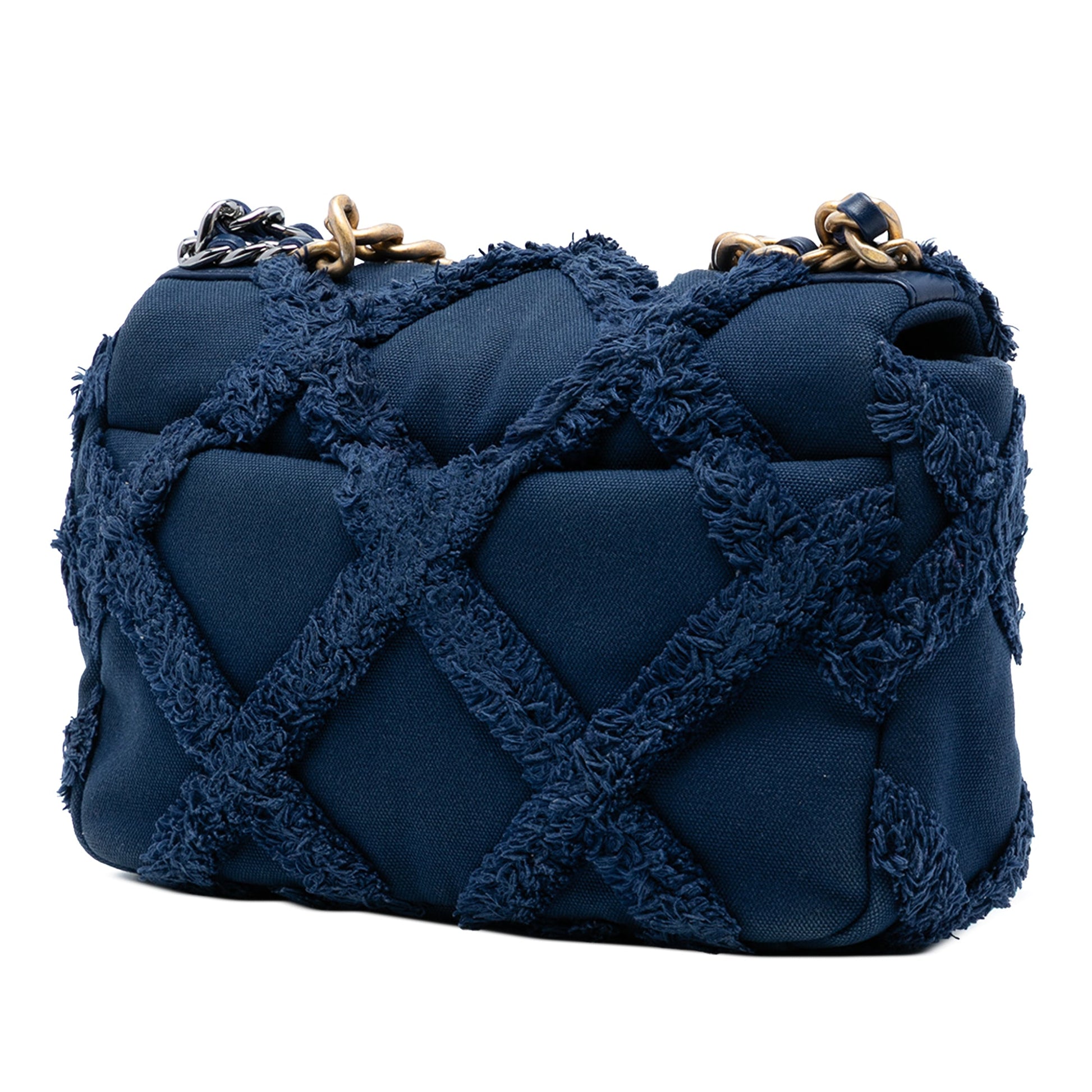 Chanel Medium Canvas and Cotton 19 Flap