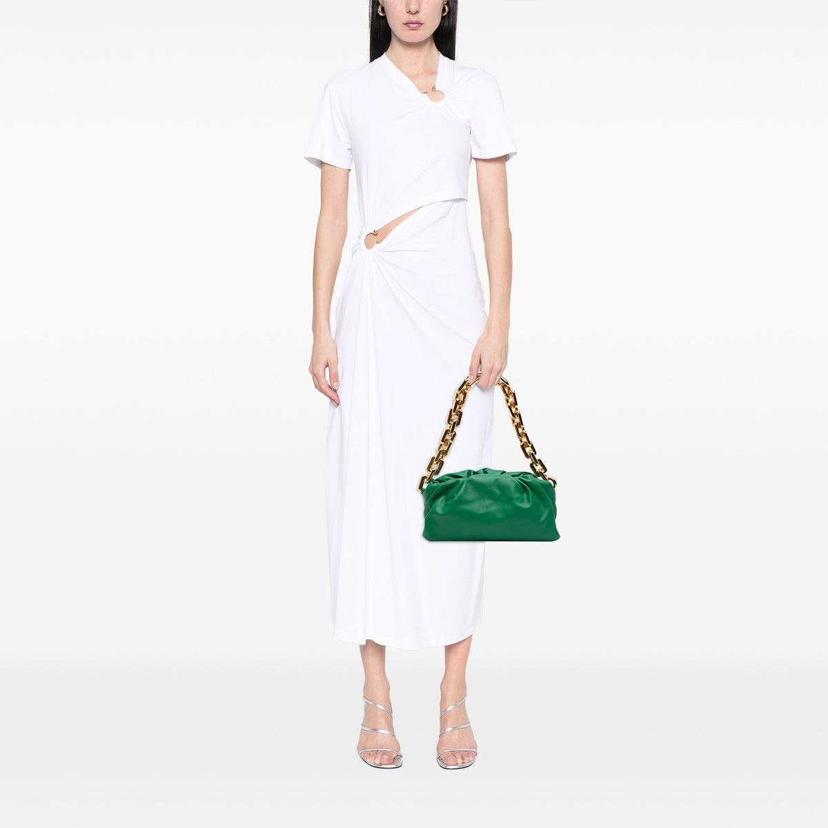 Bottega Veneta Lambskin Chain Pouch