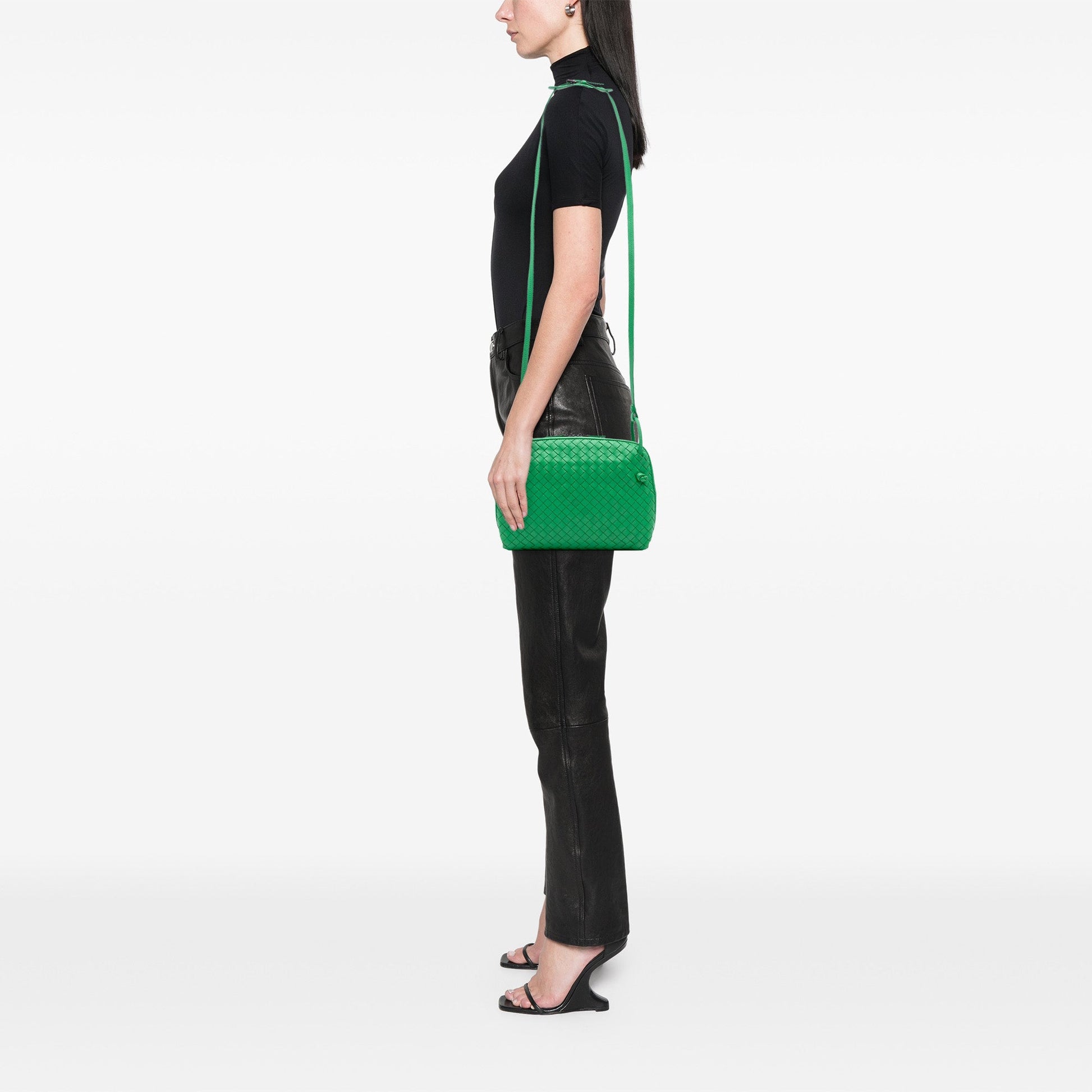 Bottega Veneta Nappa Intrecciato Nodini Crossbody