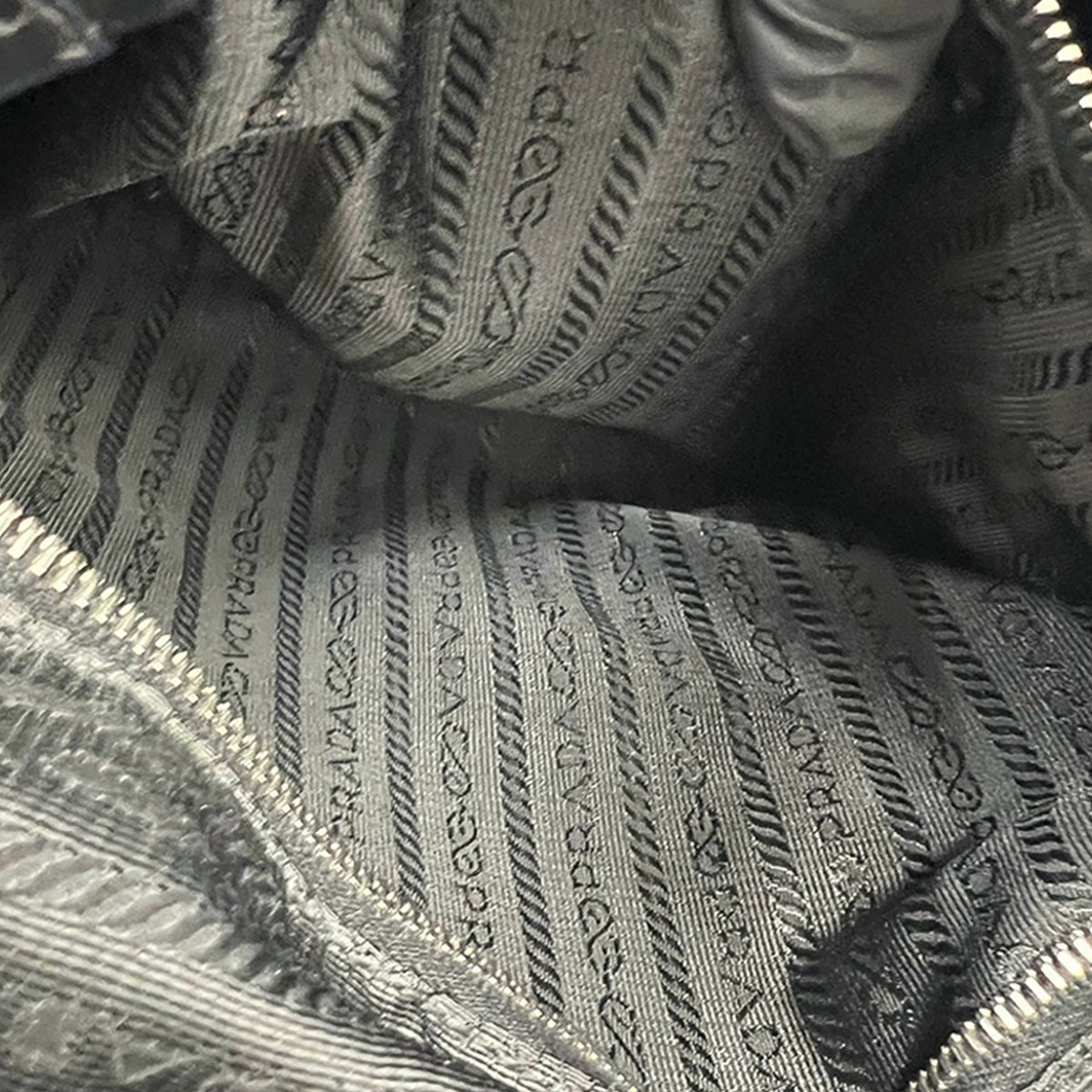 Prada Canapa Logo Tessuto Hobo