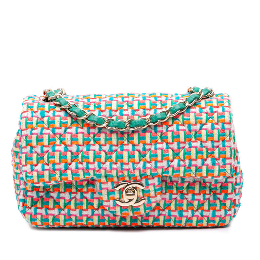Chanel Mini Rectangular Classic Tweed Single Flap