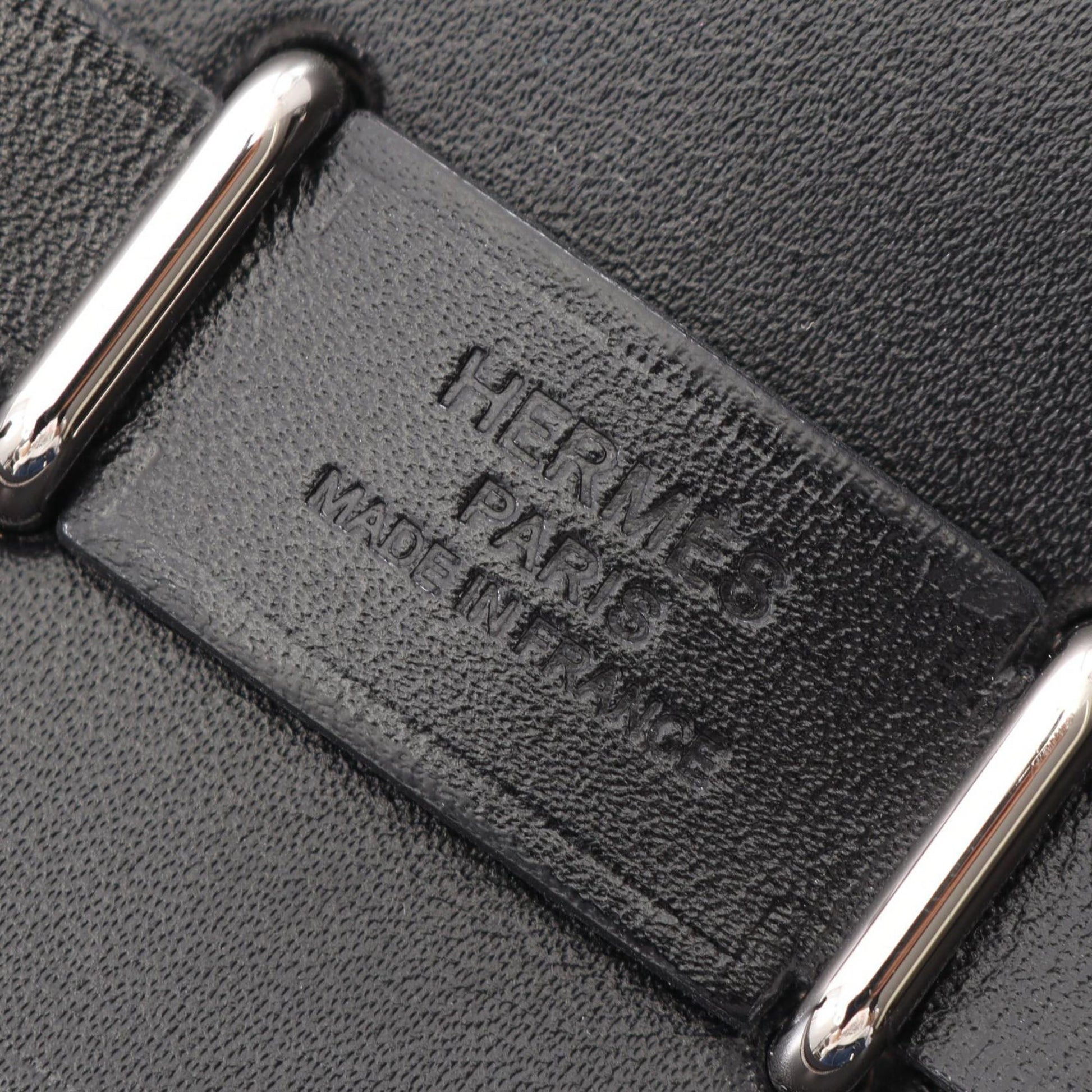 Hermès Military Toile and Vache Hunter Herbag Zip 20