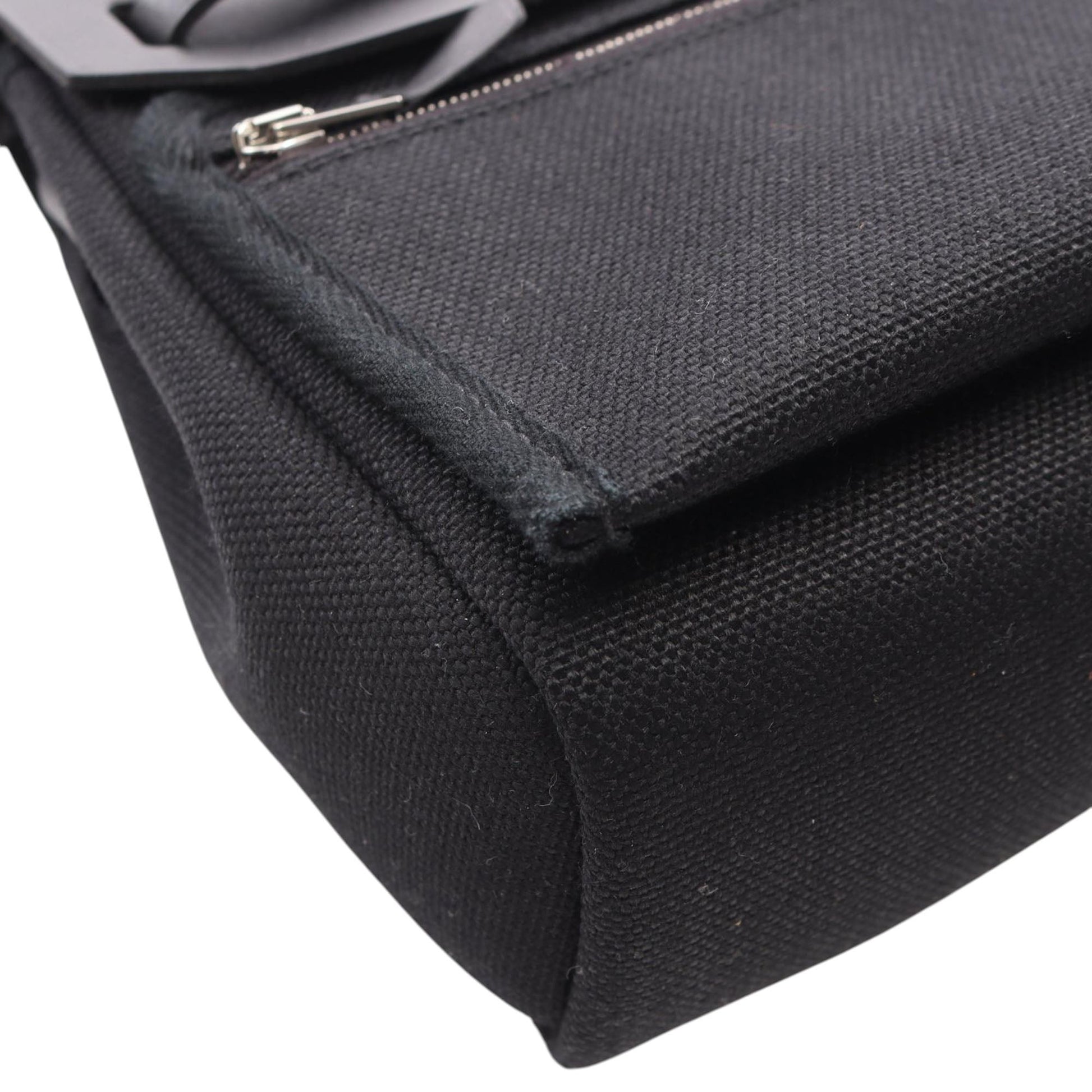 Hermès Military Toile and Vache Hunter Herbag Zip 20
