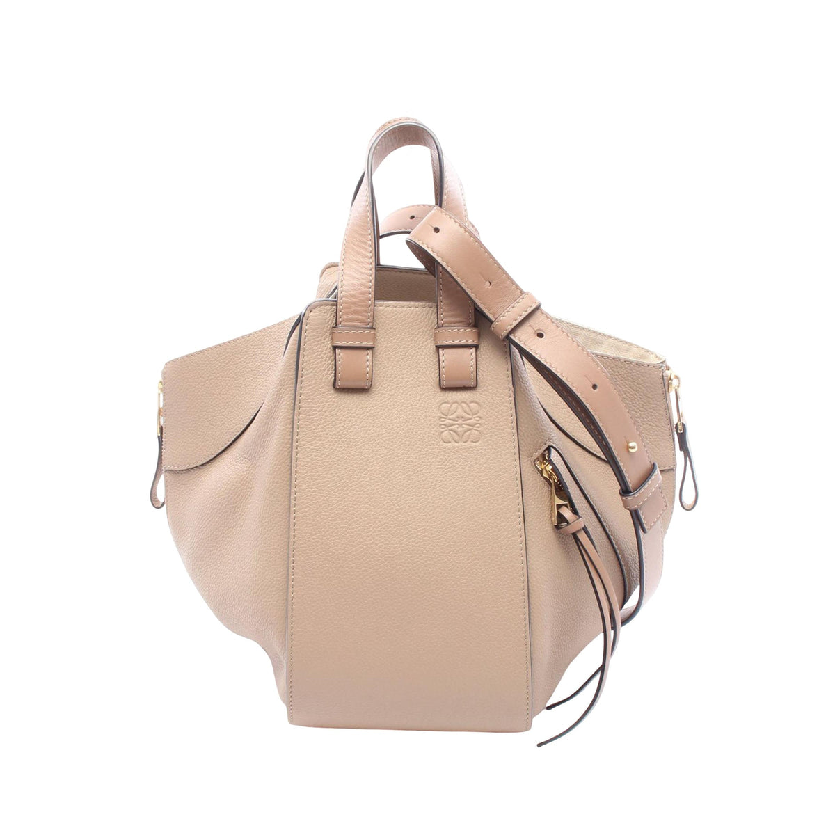 LOEWE Small Grained Calfskin Drawstring Hammock Bag