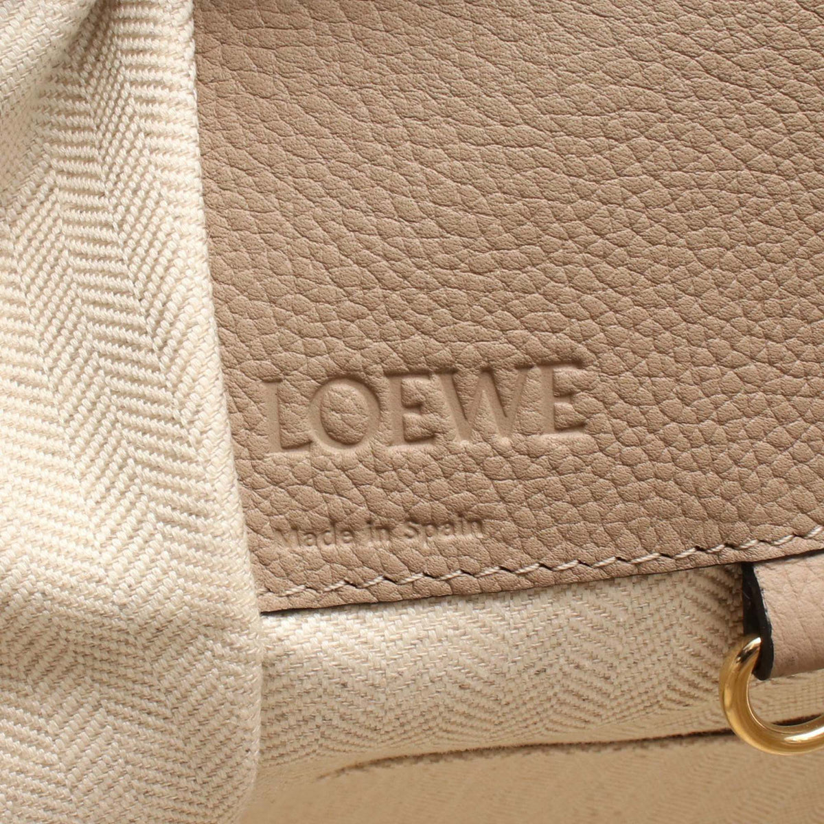 LOEWE Small Grained Calfskin Drawstring Hammock Bag