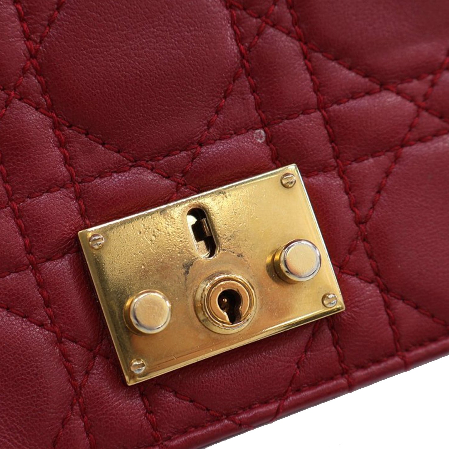 Dior Lambskin Cannage DiorAddict Wristlet Clutch